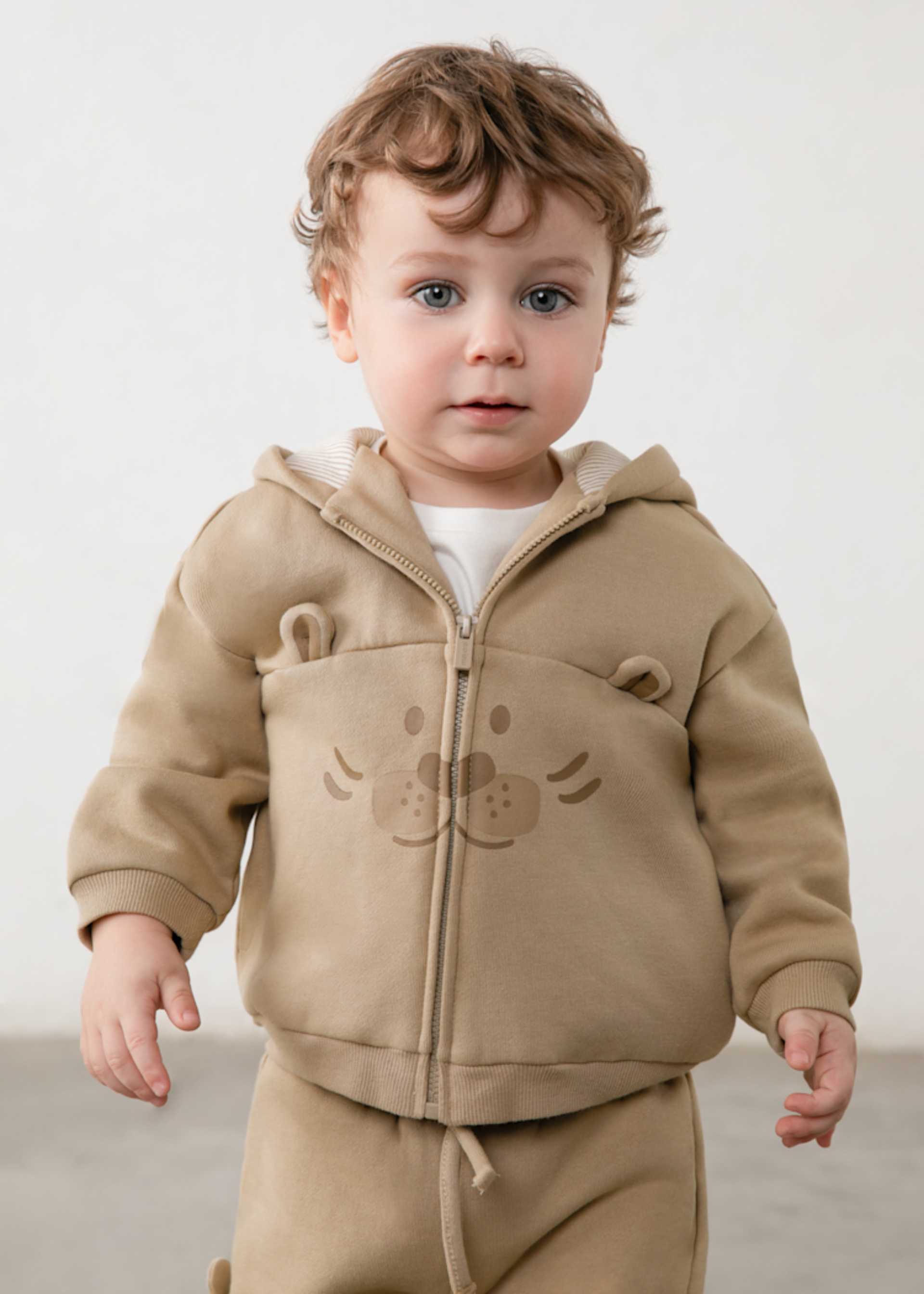 Hanorac interactiv cu fermoar  bebe