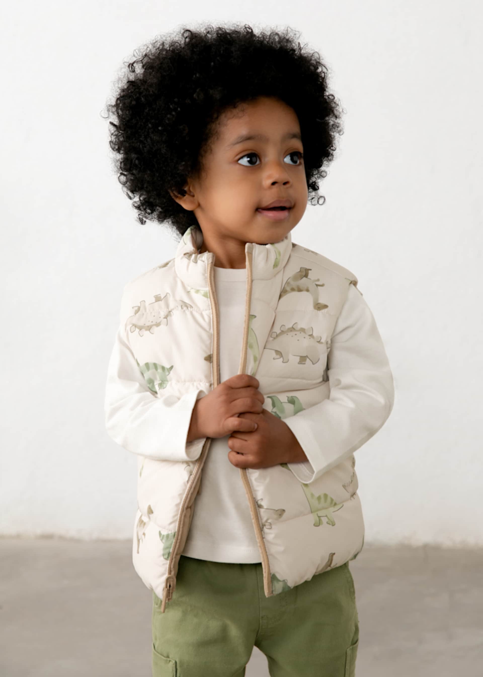 Reversible printed baby vest