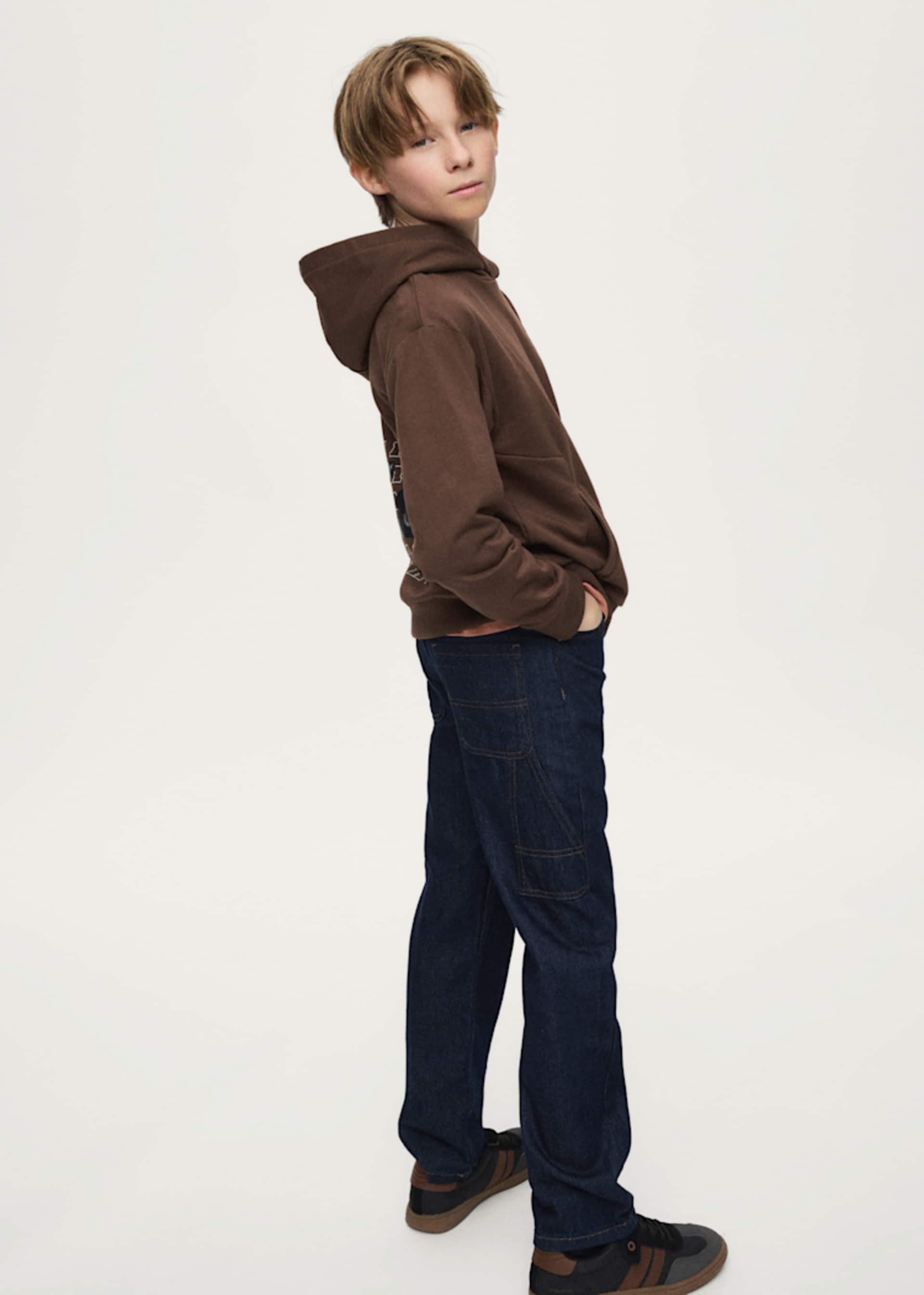 Pantalone jeans loose fit ragazzo
