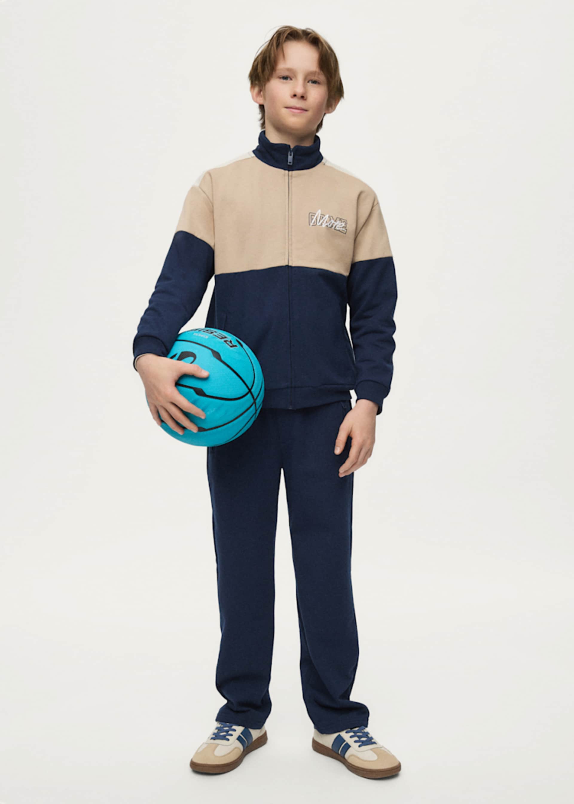Boys' zip-up tracksuit