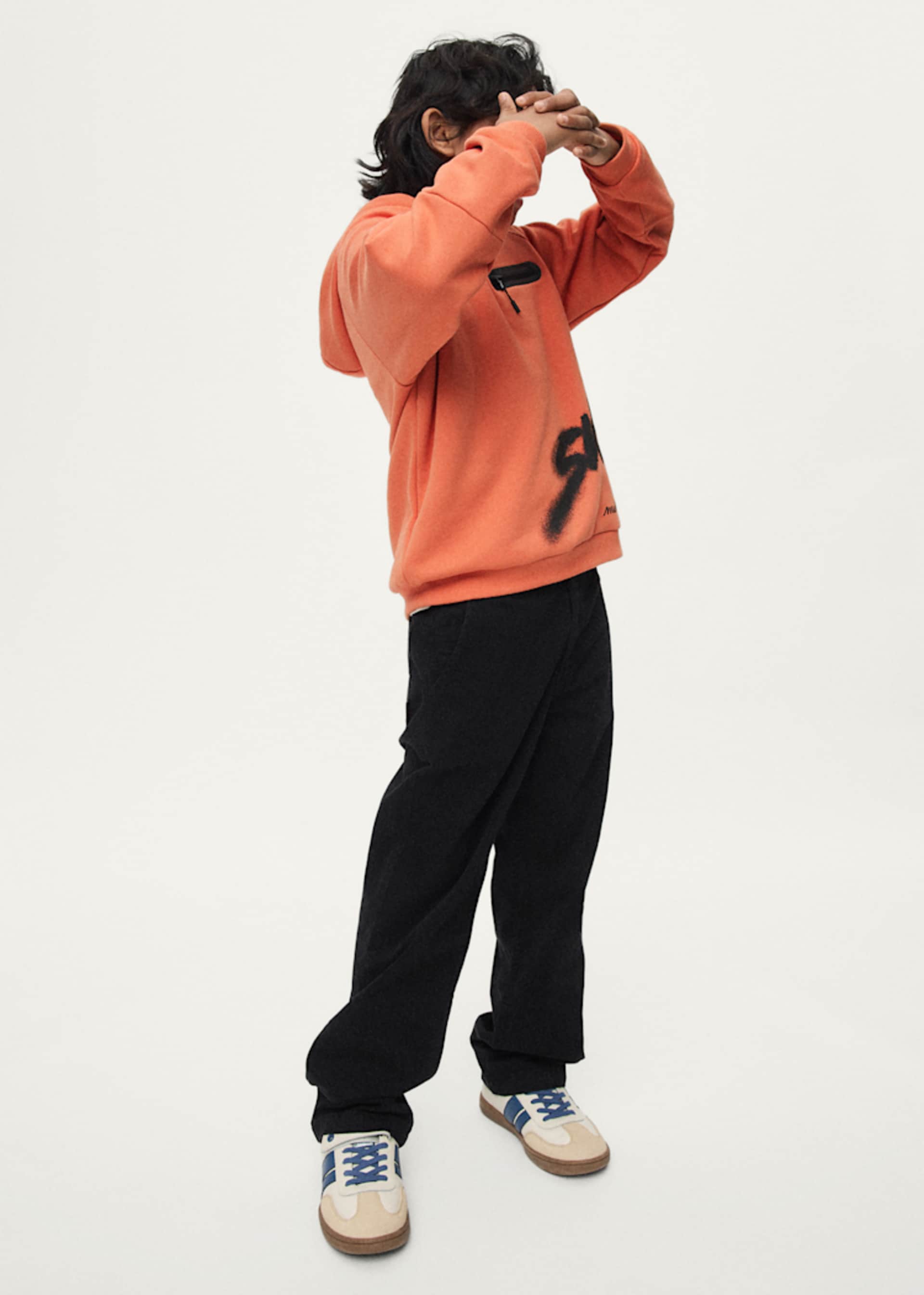 Pantaloni chino wide leg baiat