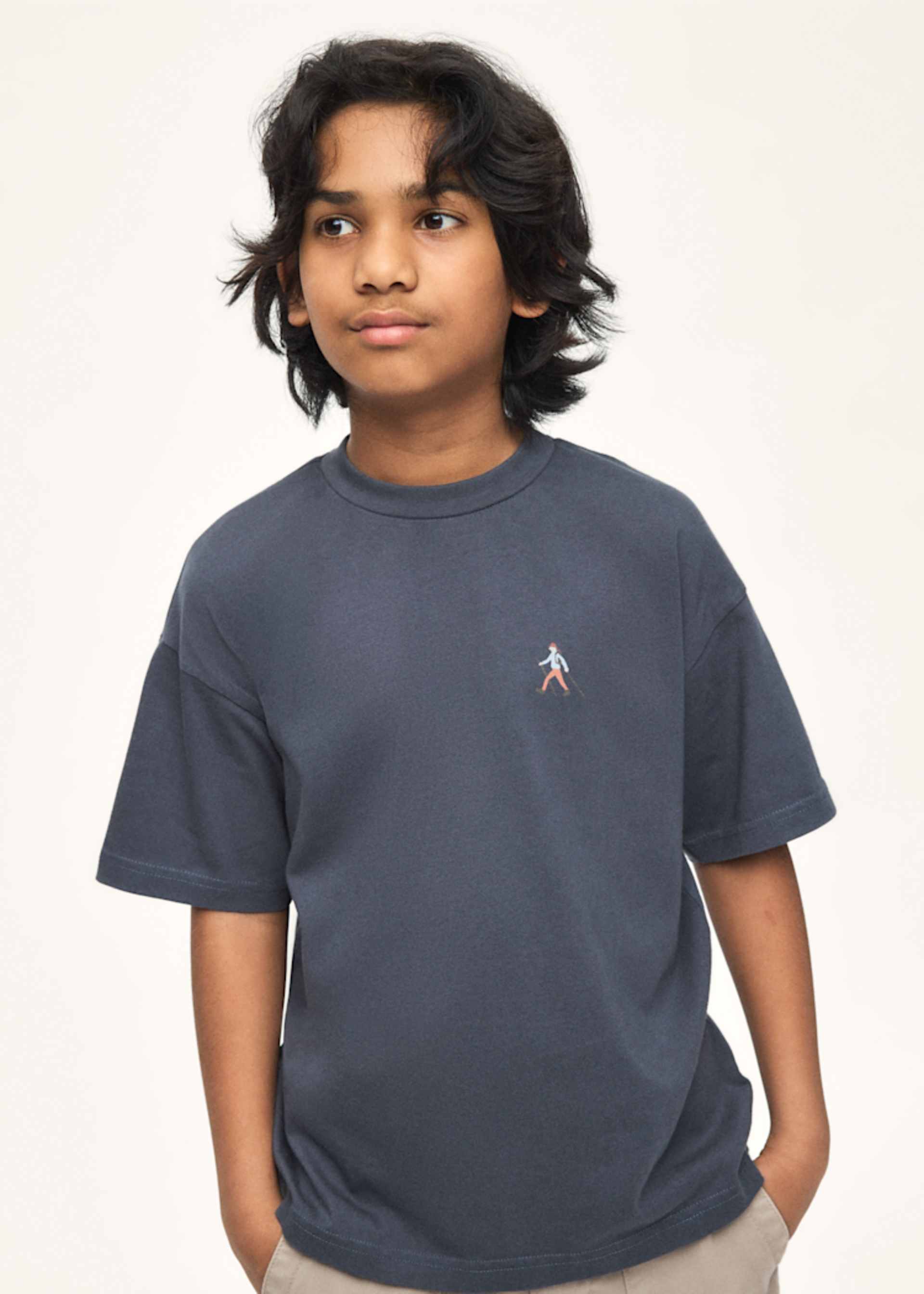T-Shirt Text-Aufschrift Jungen