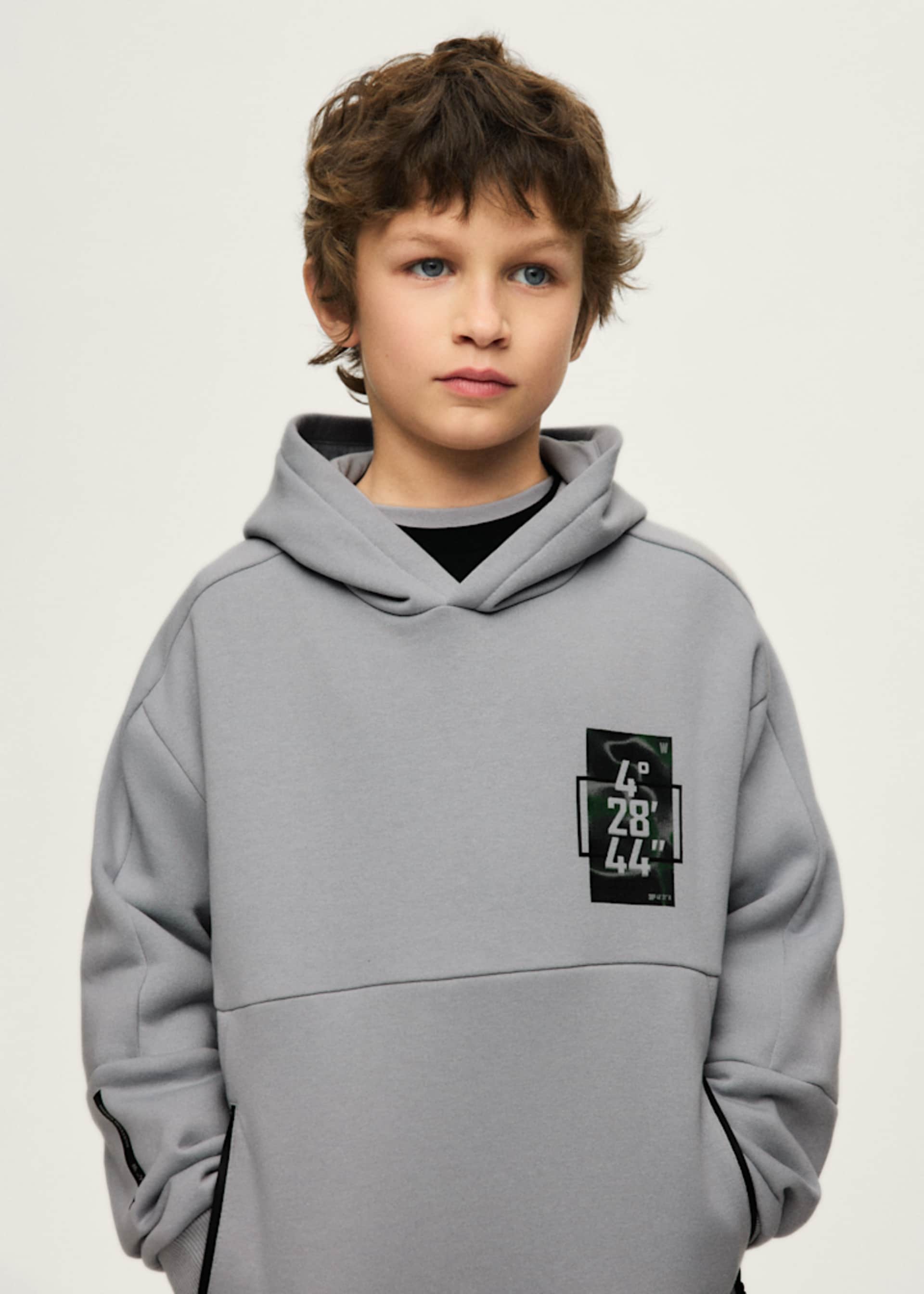 Kapuzen-Sweatshirt Reißverschlüsse Teenager Jungen