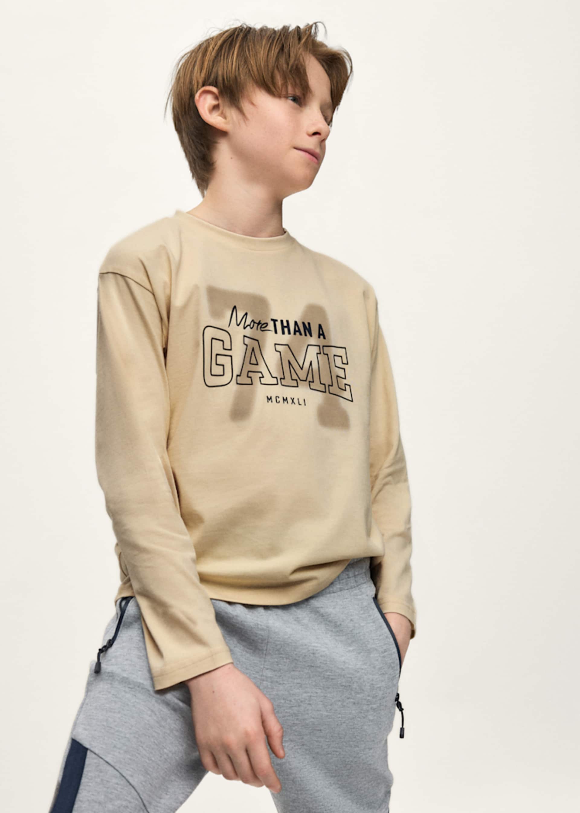 Boys' back-print T-shirt