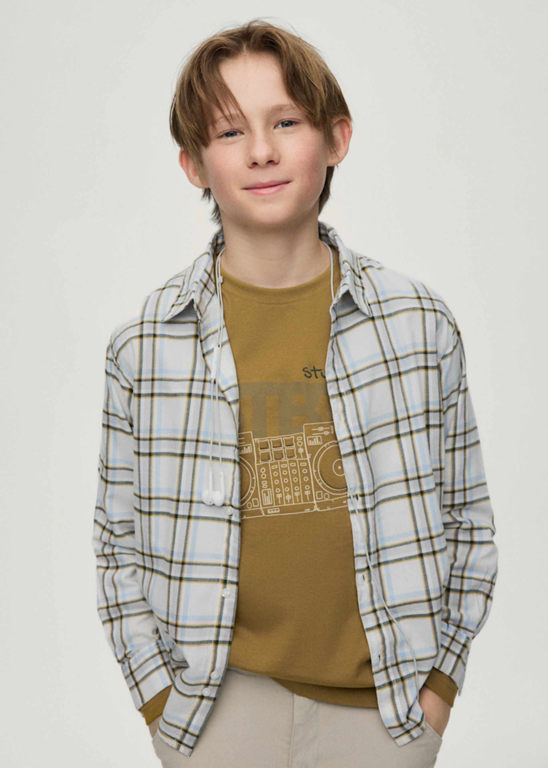 Boys' check shirt