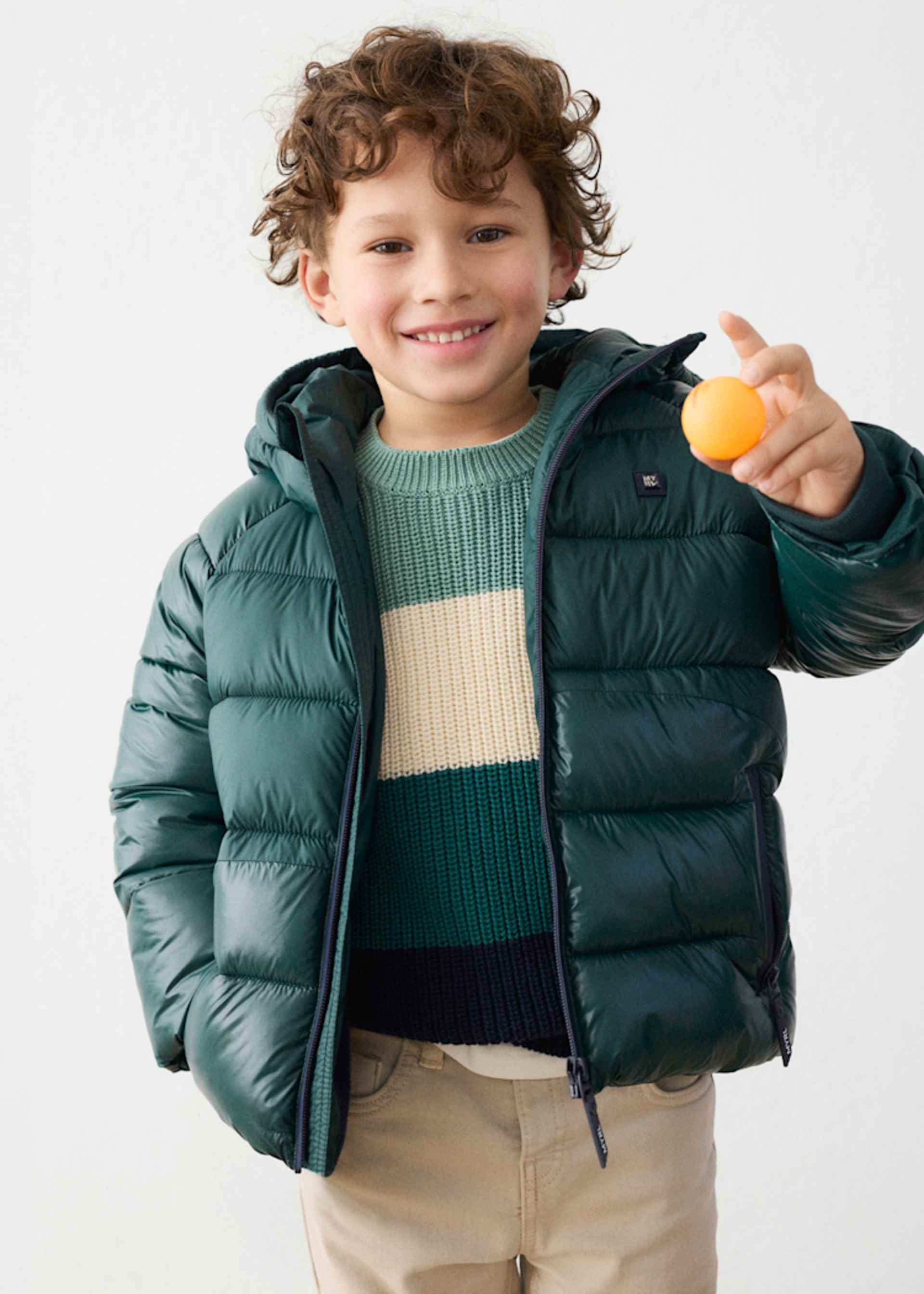 Boy Matte Shine Puffer Jacket