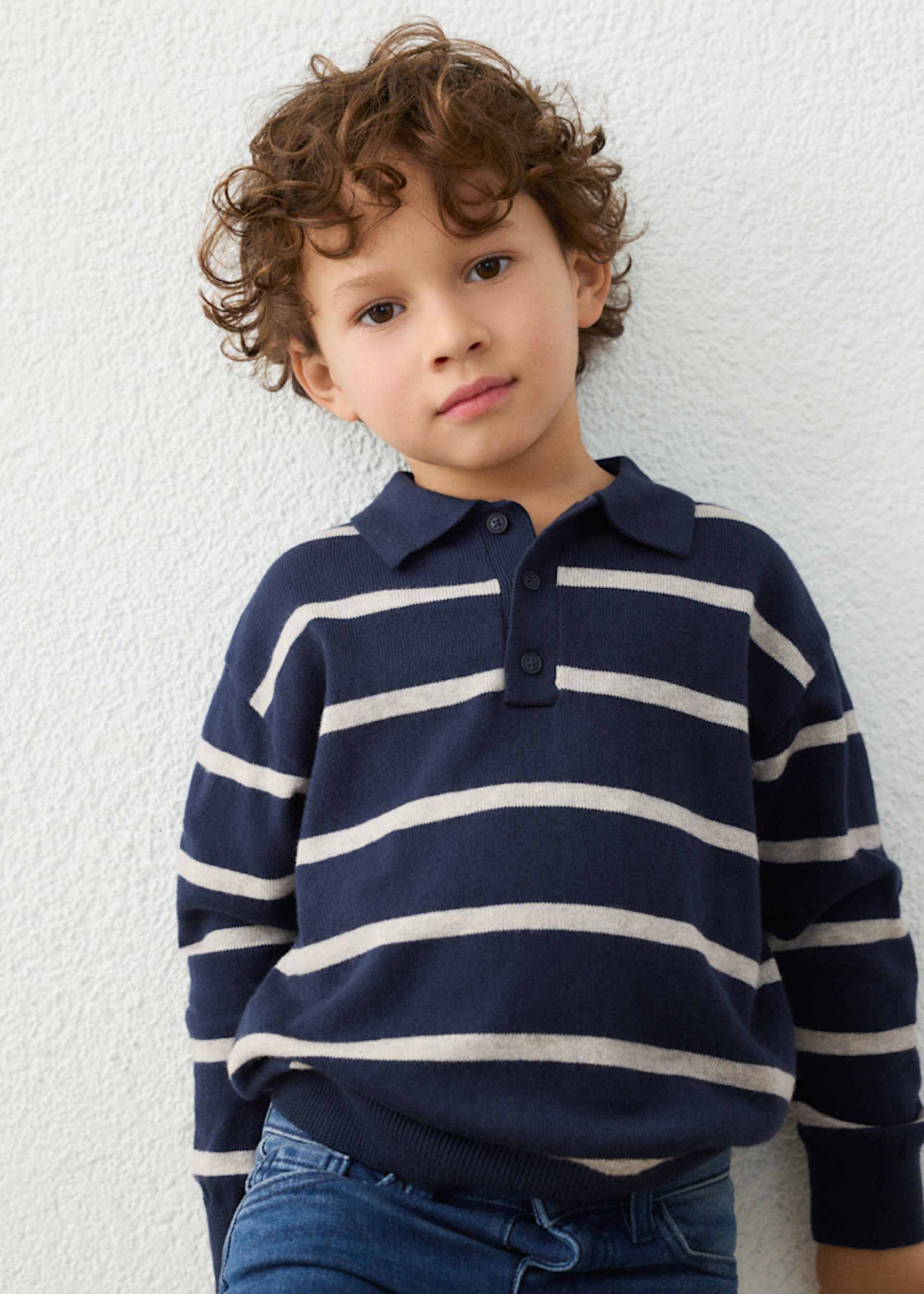Stick-Pullover Jungen