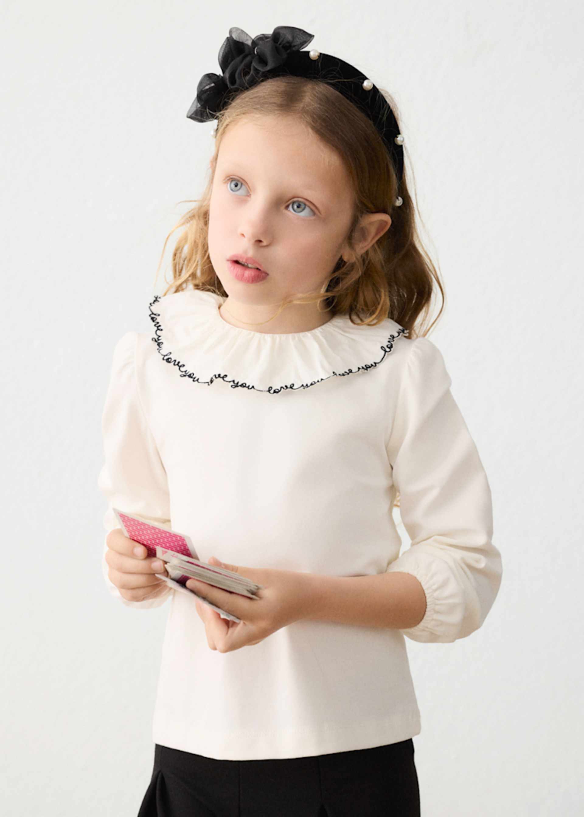 Bluza cu guler fetita