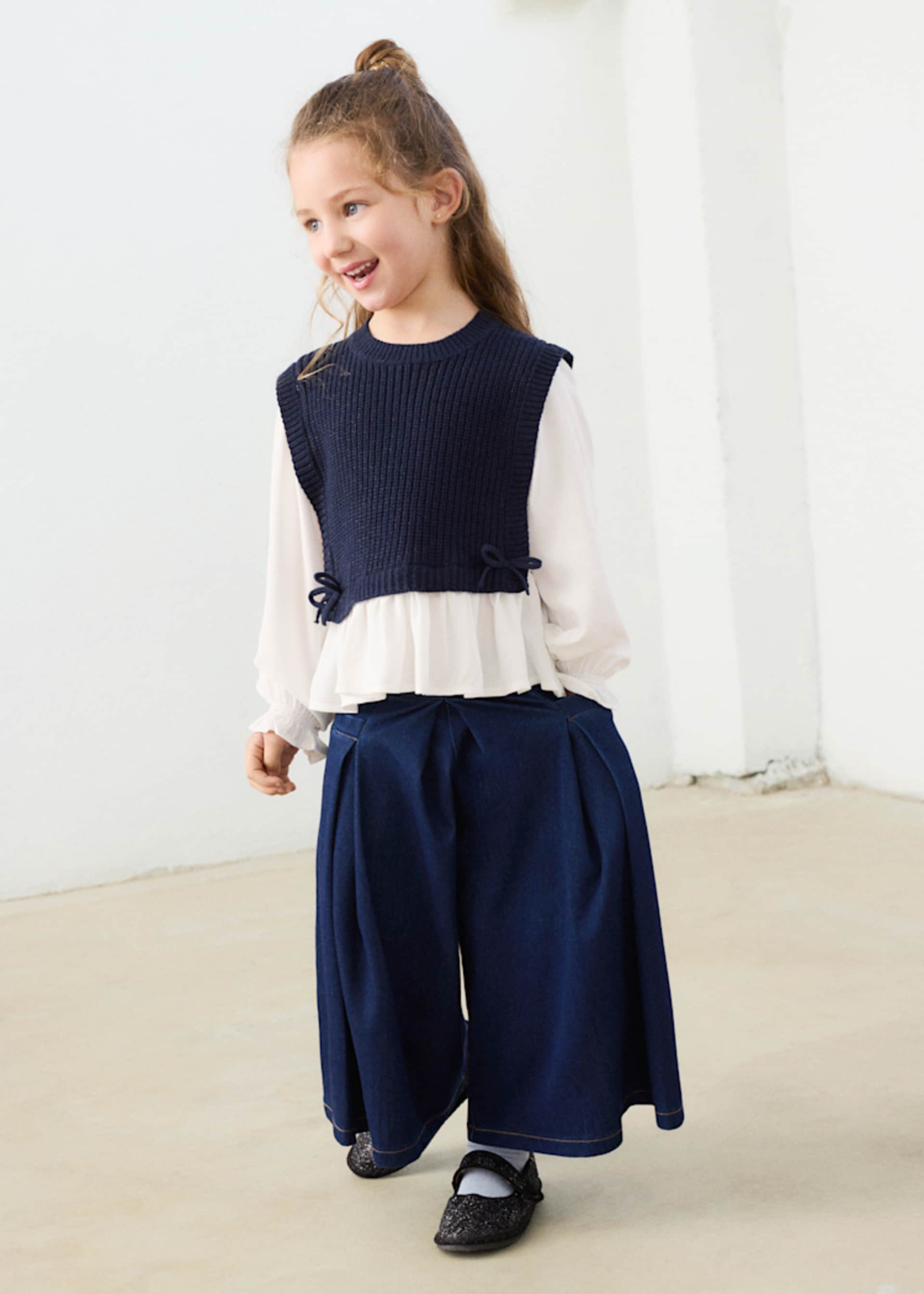Jupe pantalon midi fille