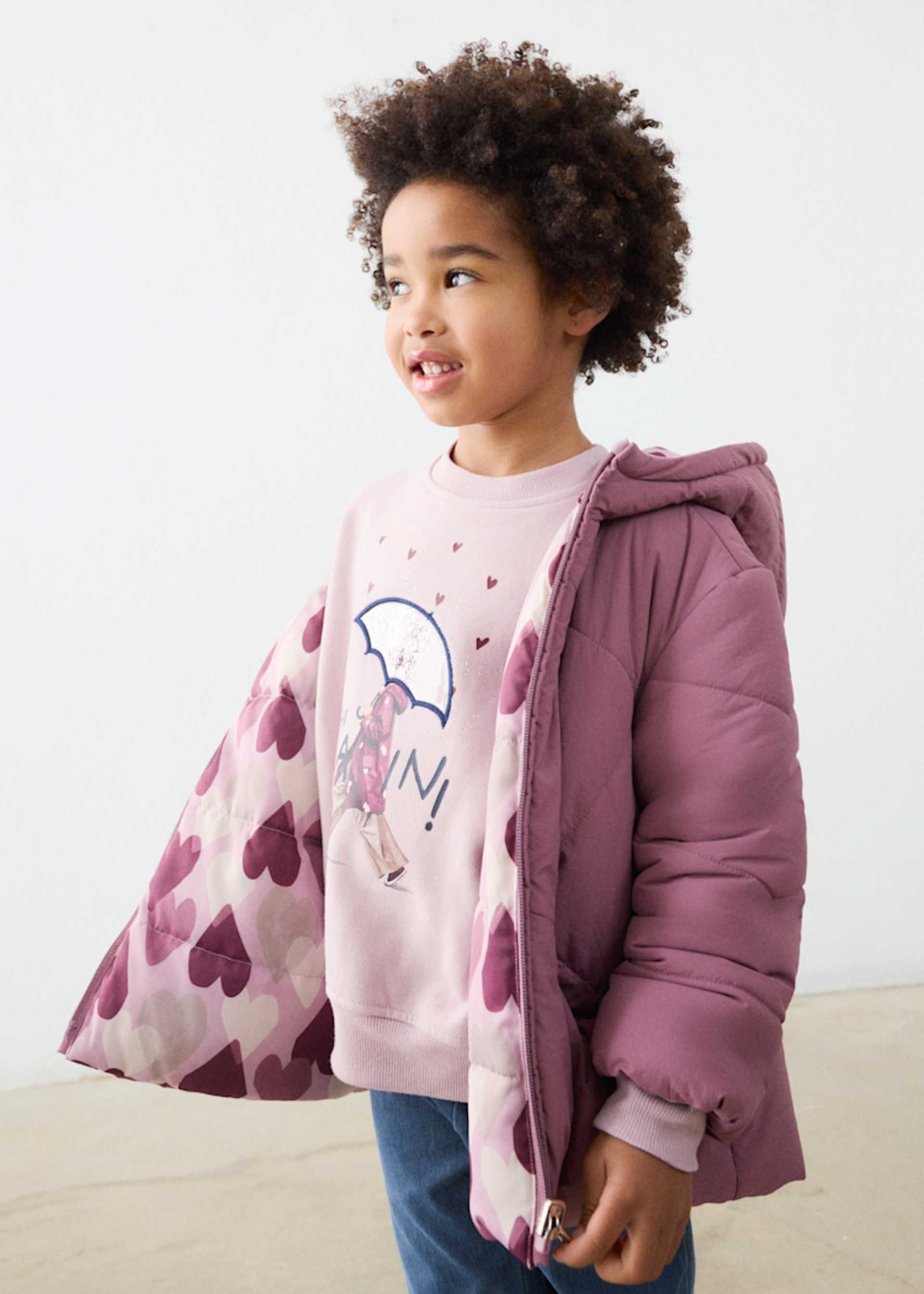Winterjacke wendbar Mädchen
