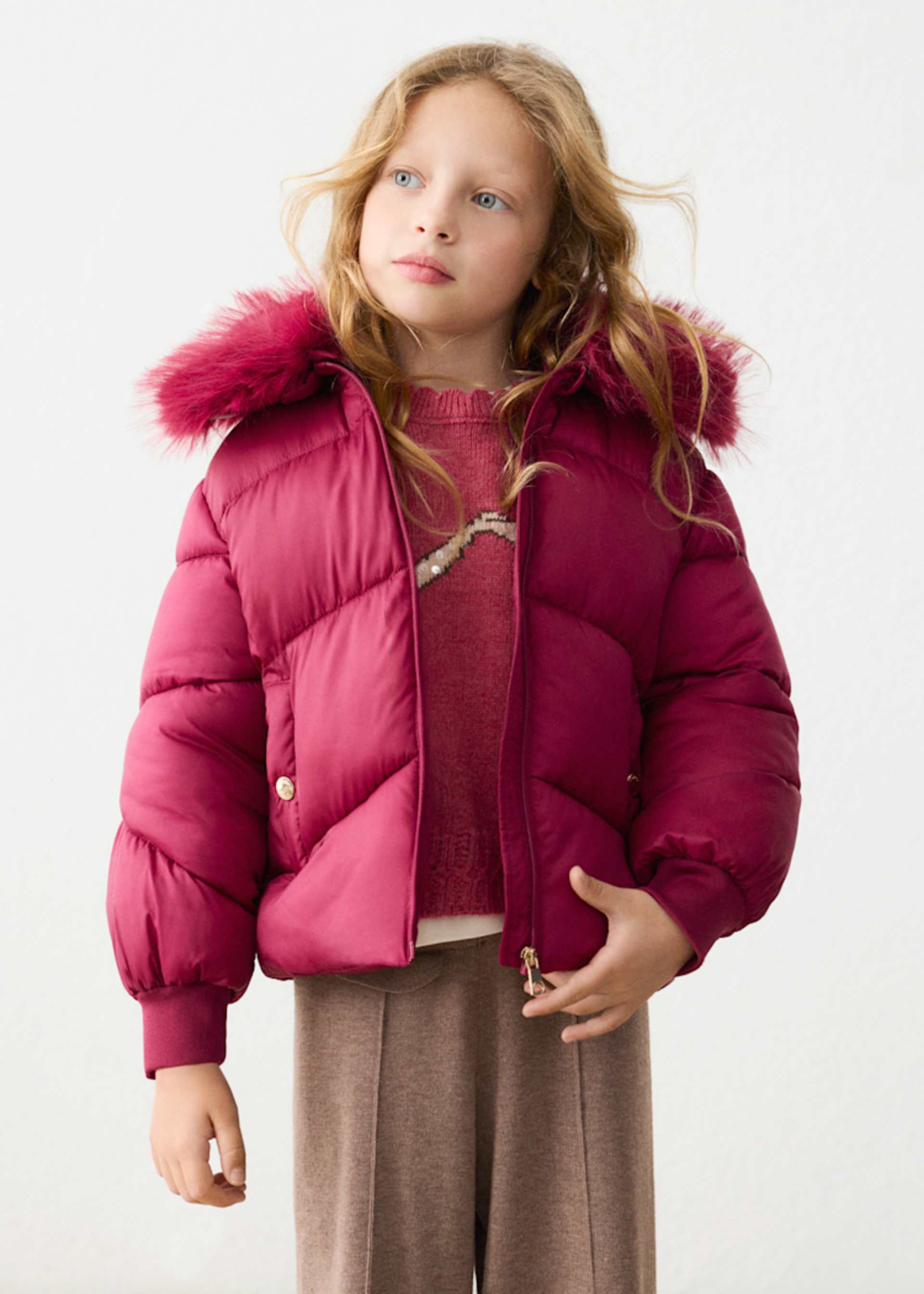 Winterjacke Fellkragen Mädchen