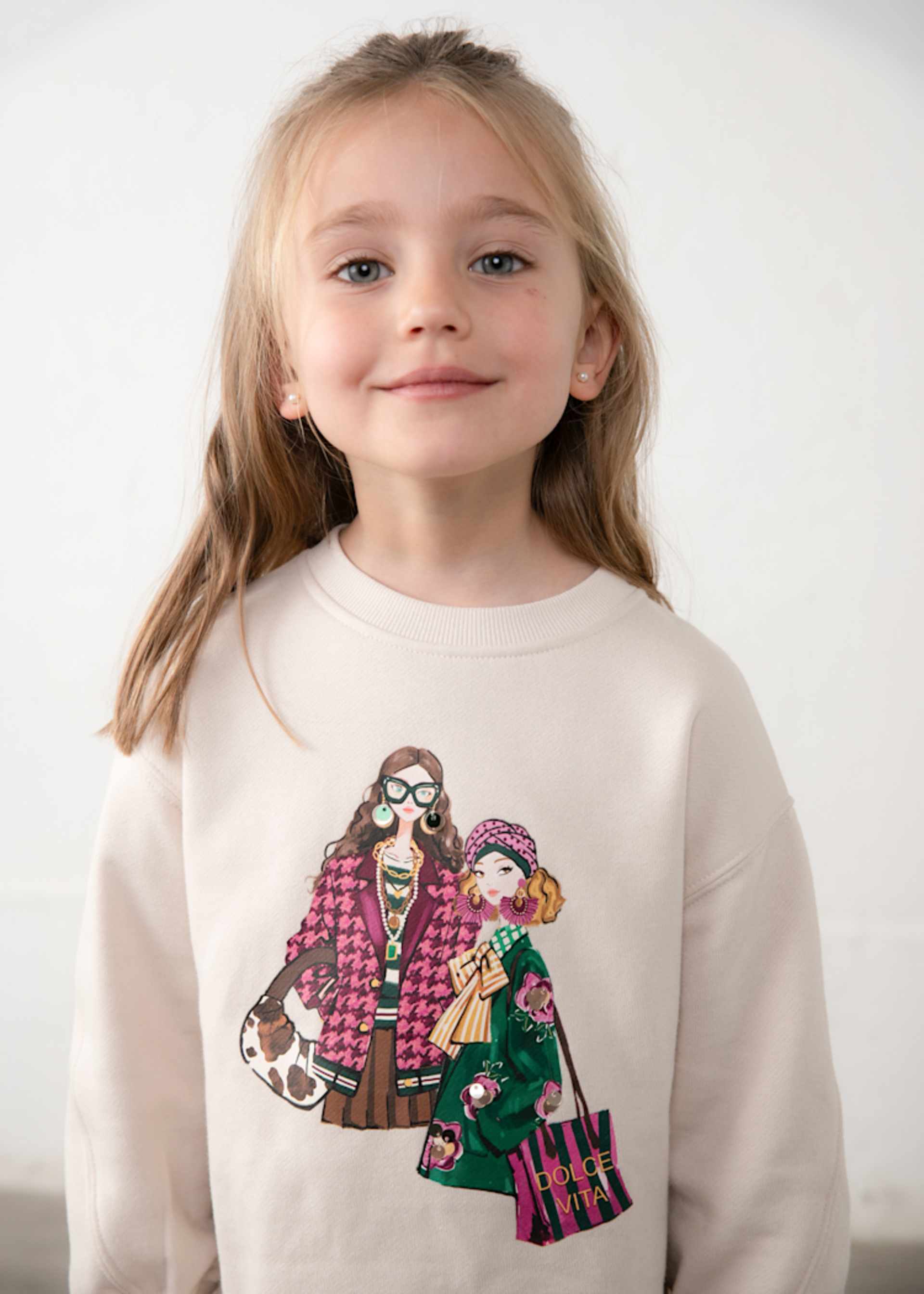 Conjunto leggings e sweat menina