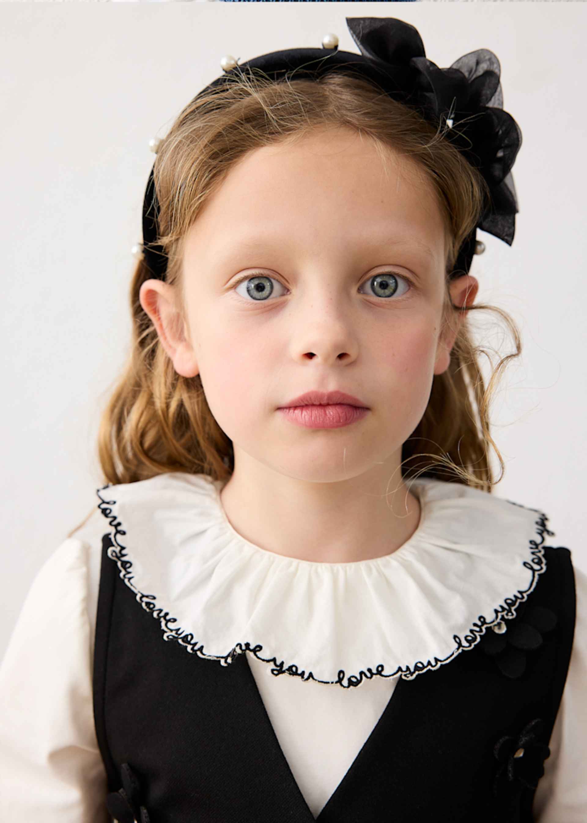 Cerchietto velluto fiori bambina Cerchietto velluto fiori bambina