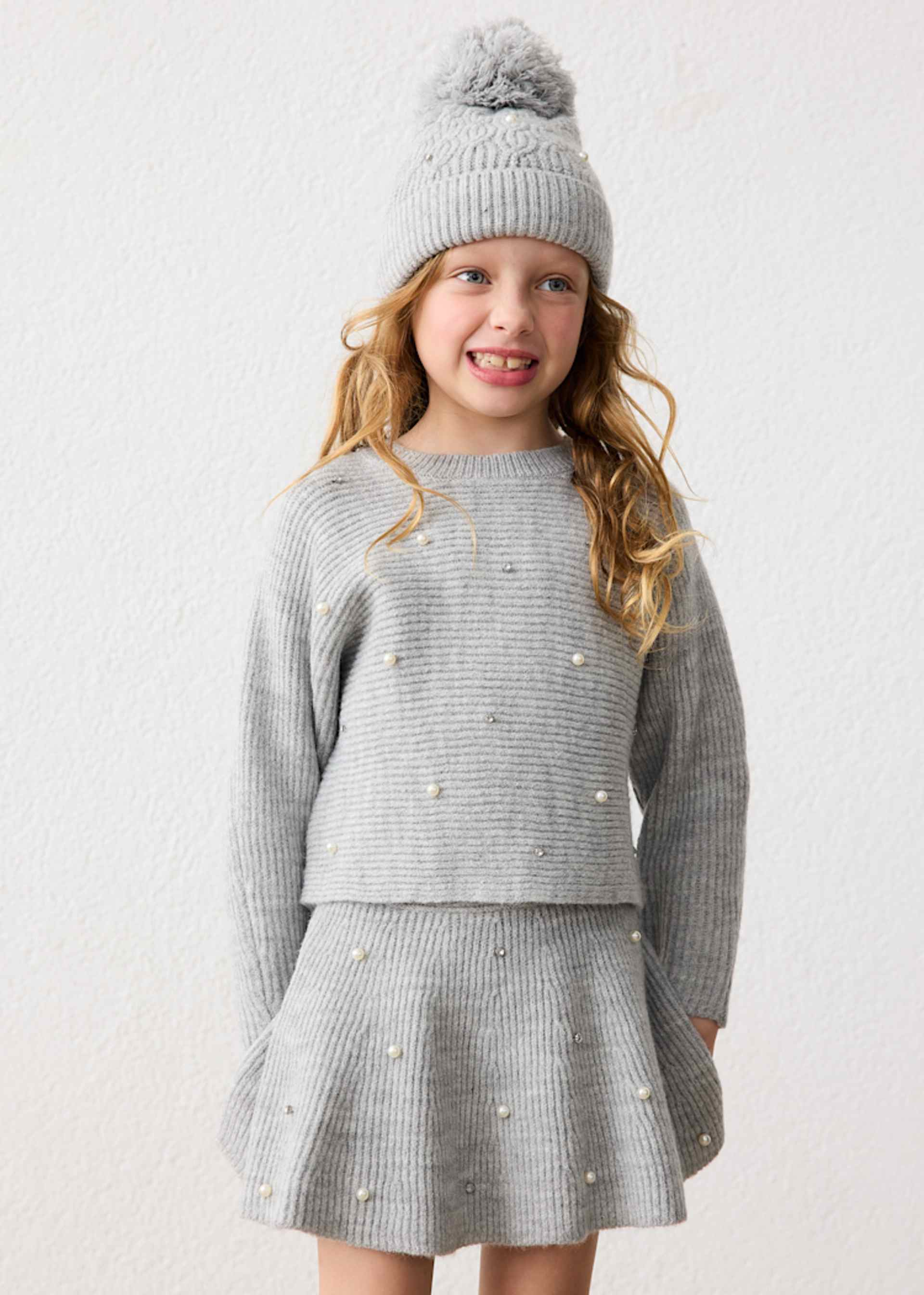 Jersey tricot perlas niña