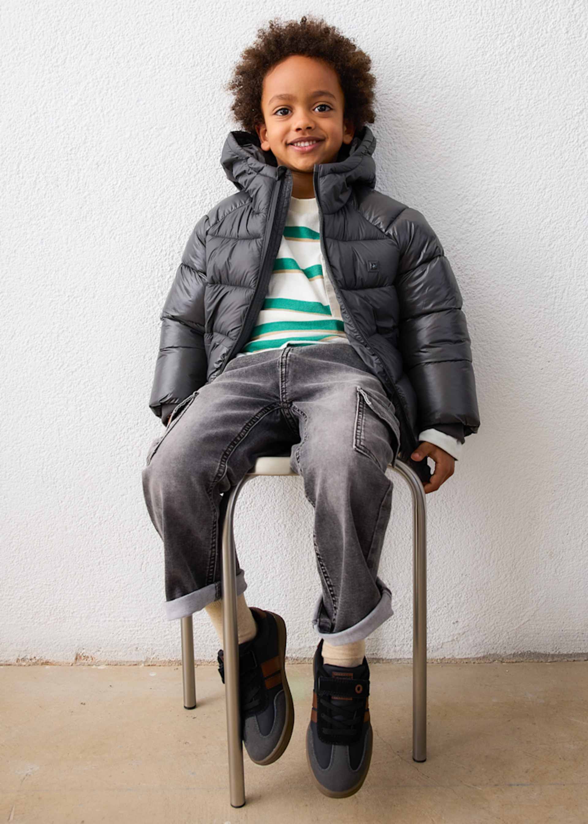Boy Matte Shine Puffer Jacket