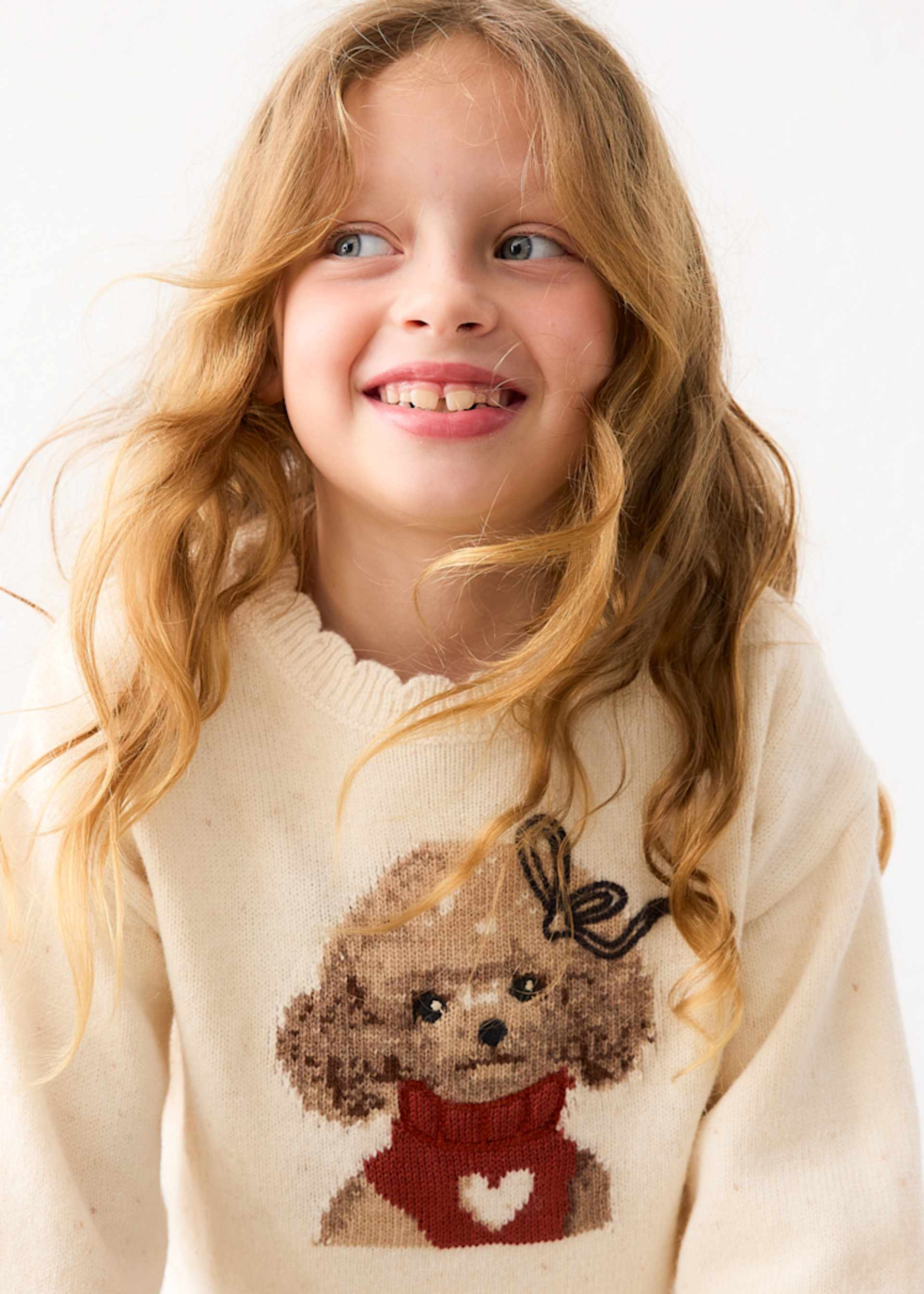 Camisola intarsia menina