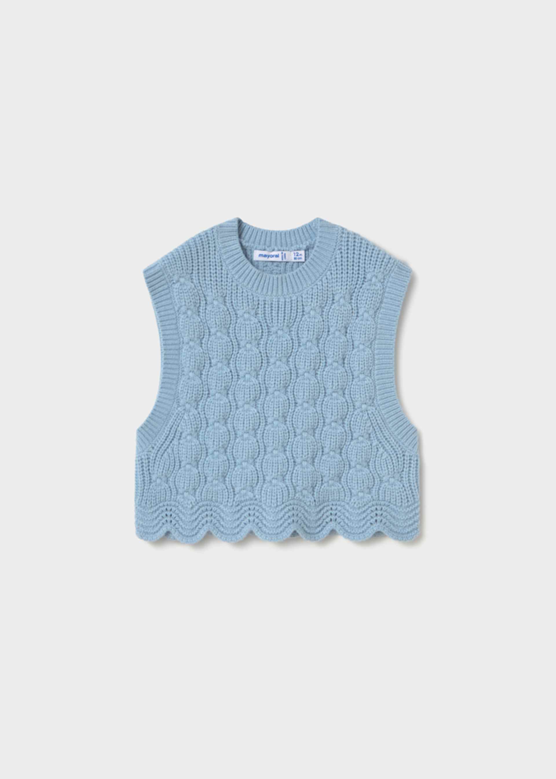 Baby knitted waistcoat