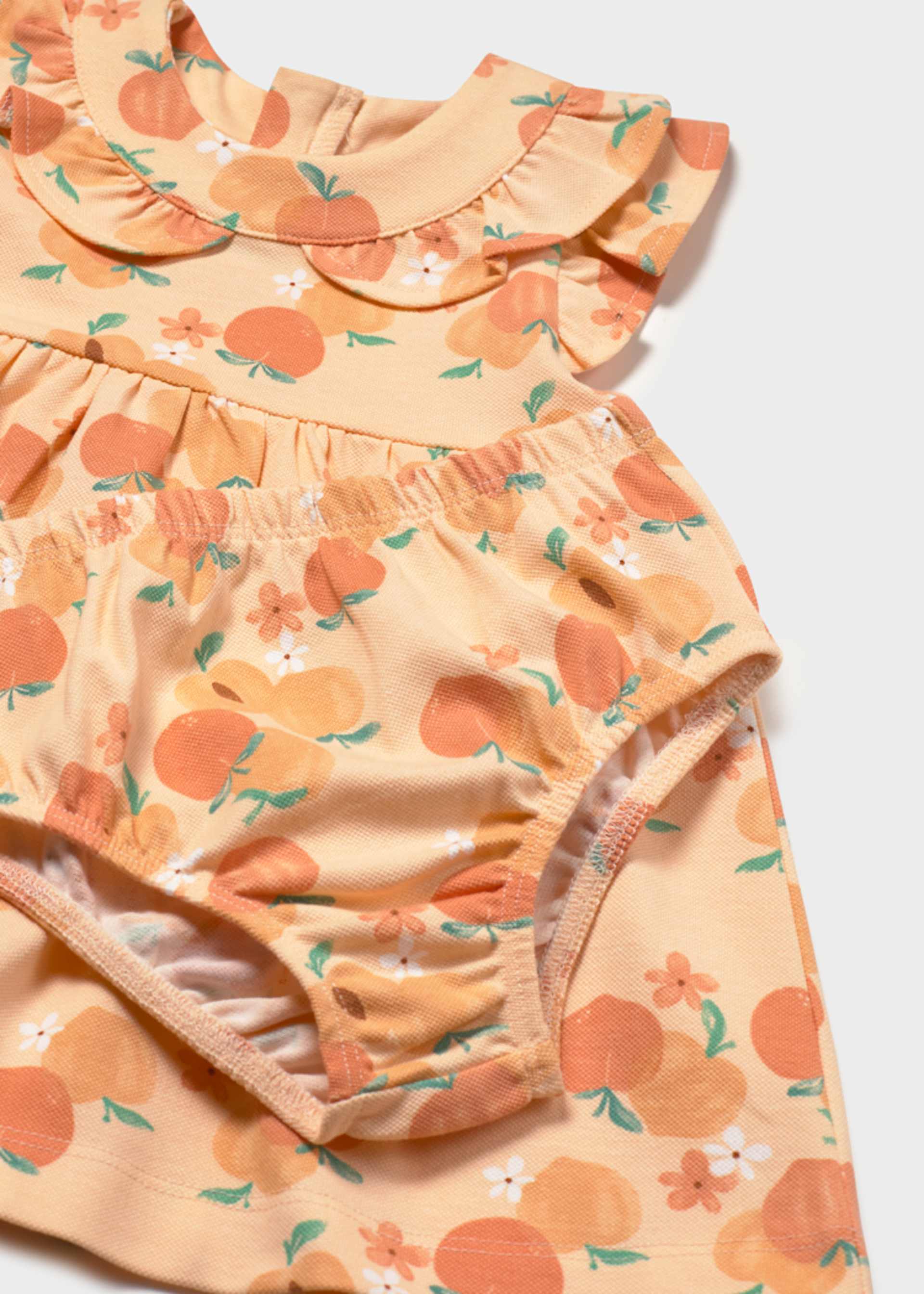 Robe imprimé à pêches bébé