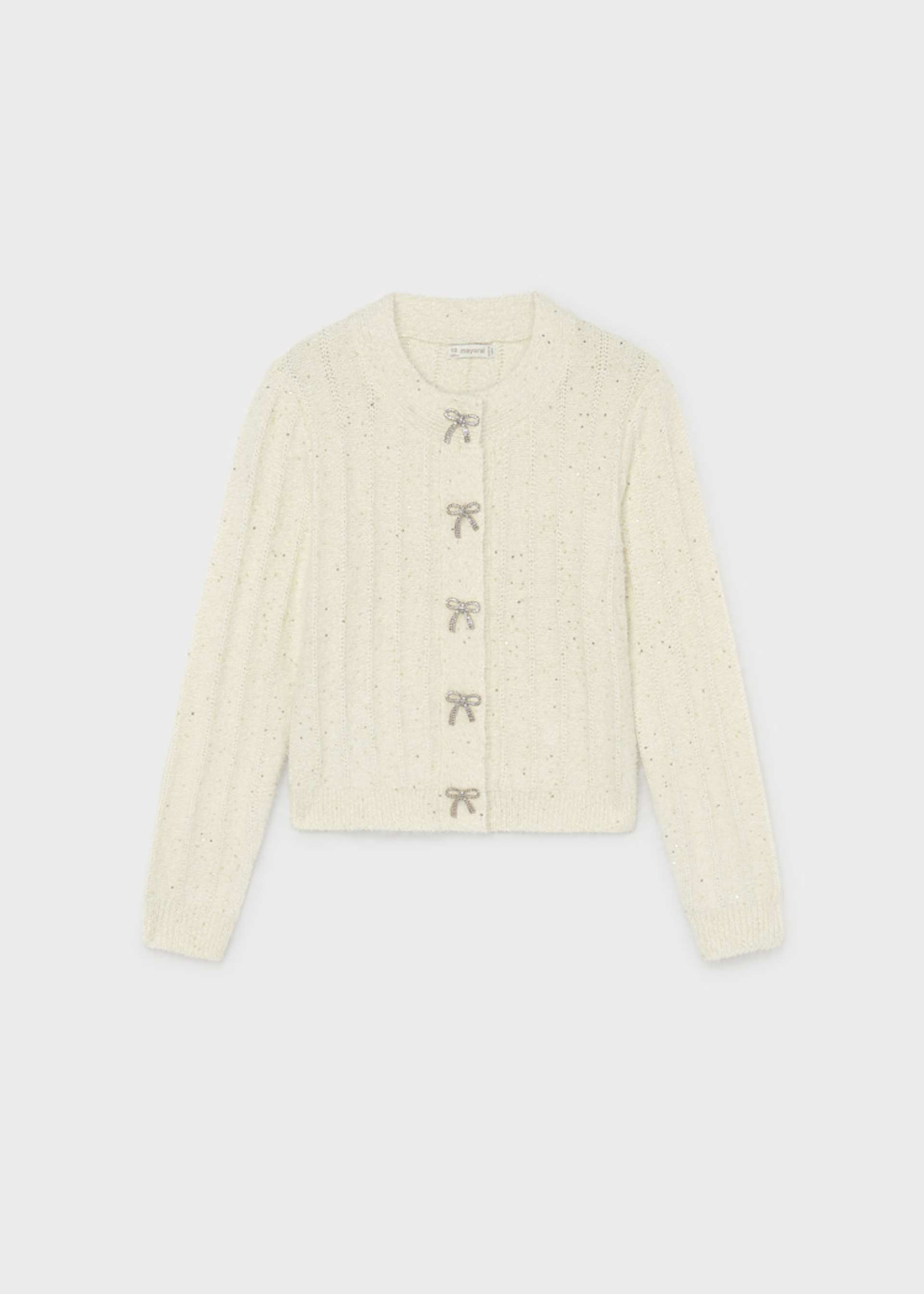 Girls' knitted cardigan