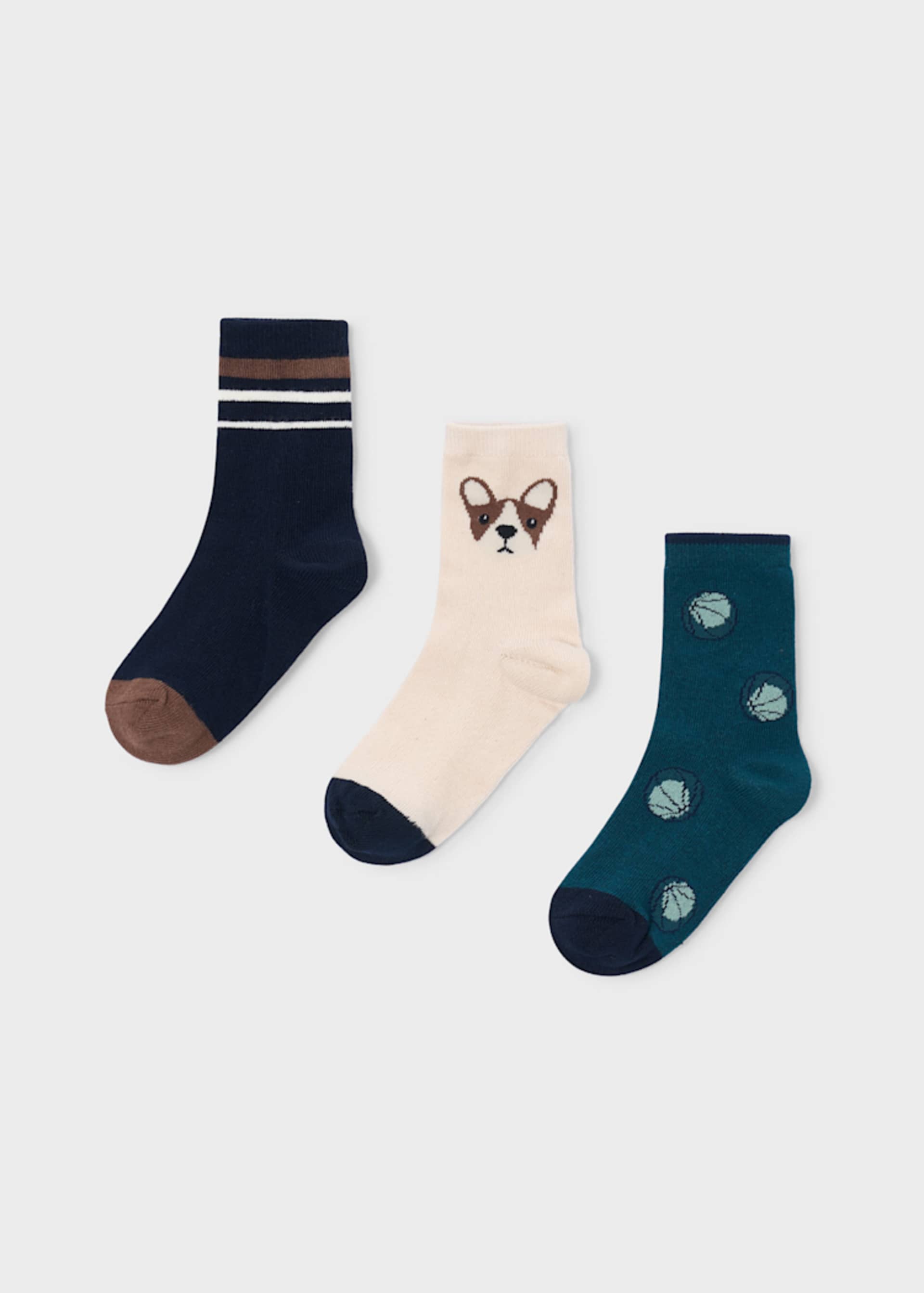 Zestaw 3 par skarpetek dla chłopca Zestaw 3 par skarpetek dla chłopca