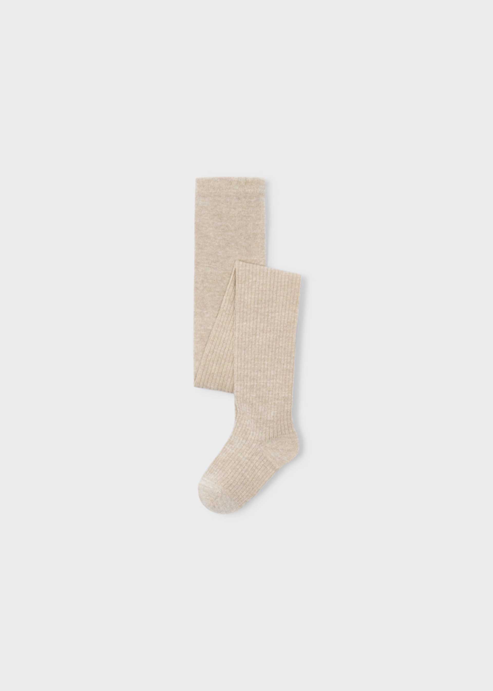 Collant en lurex côtelé fille