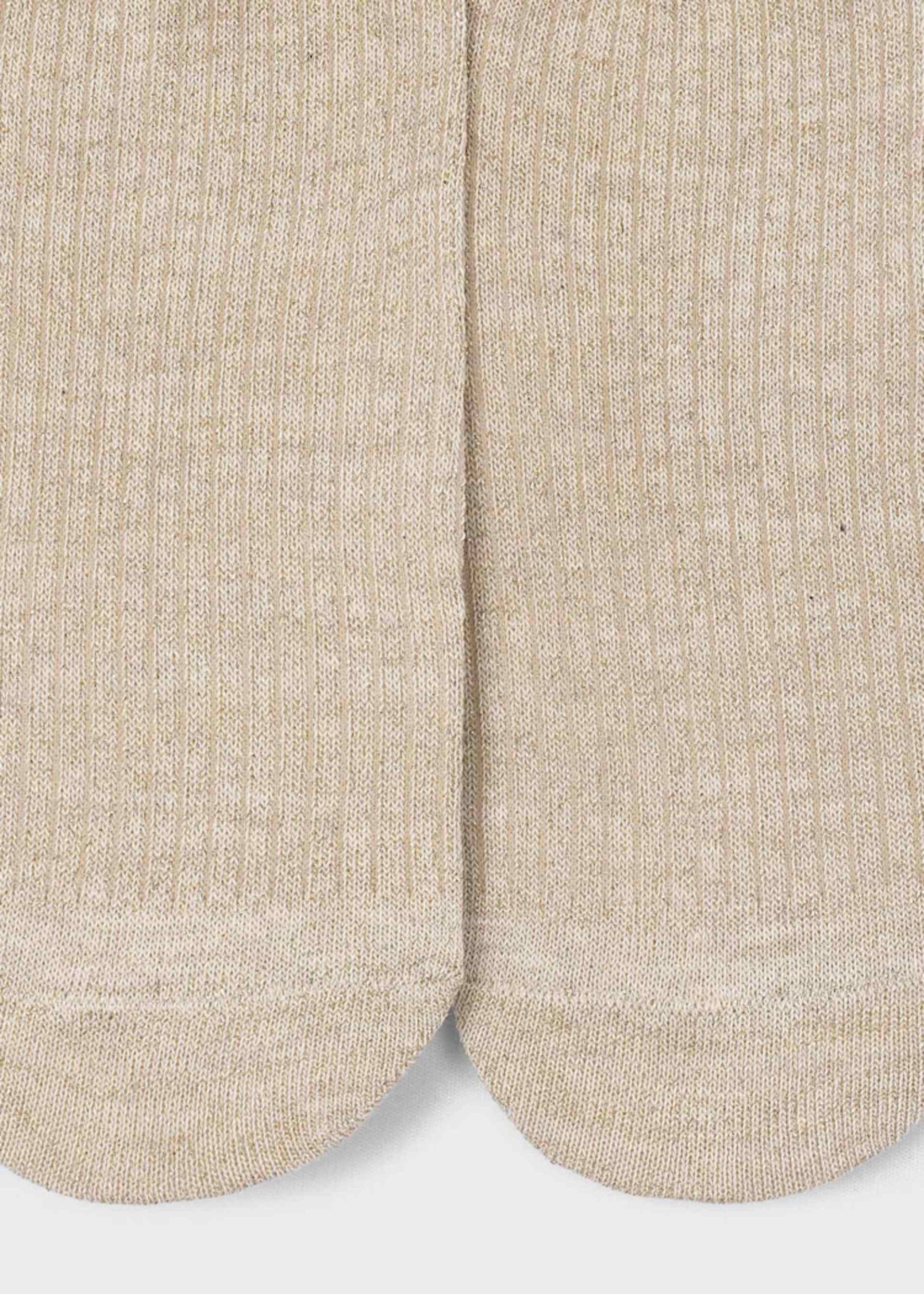 Collant en lurex côtelé fille