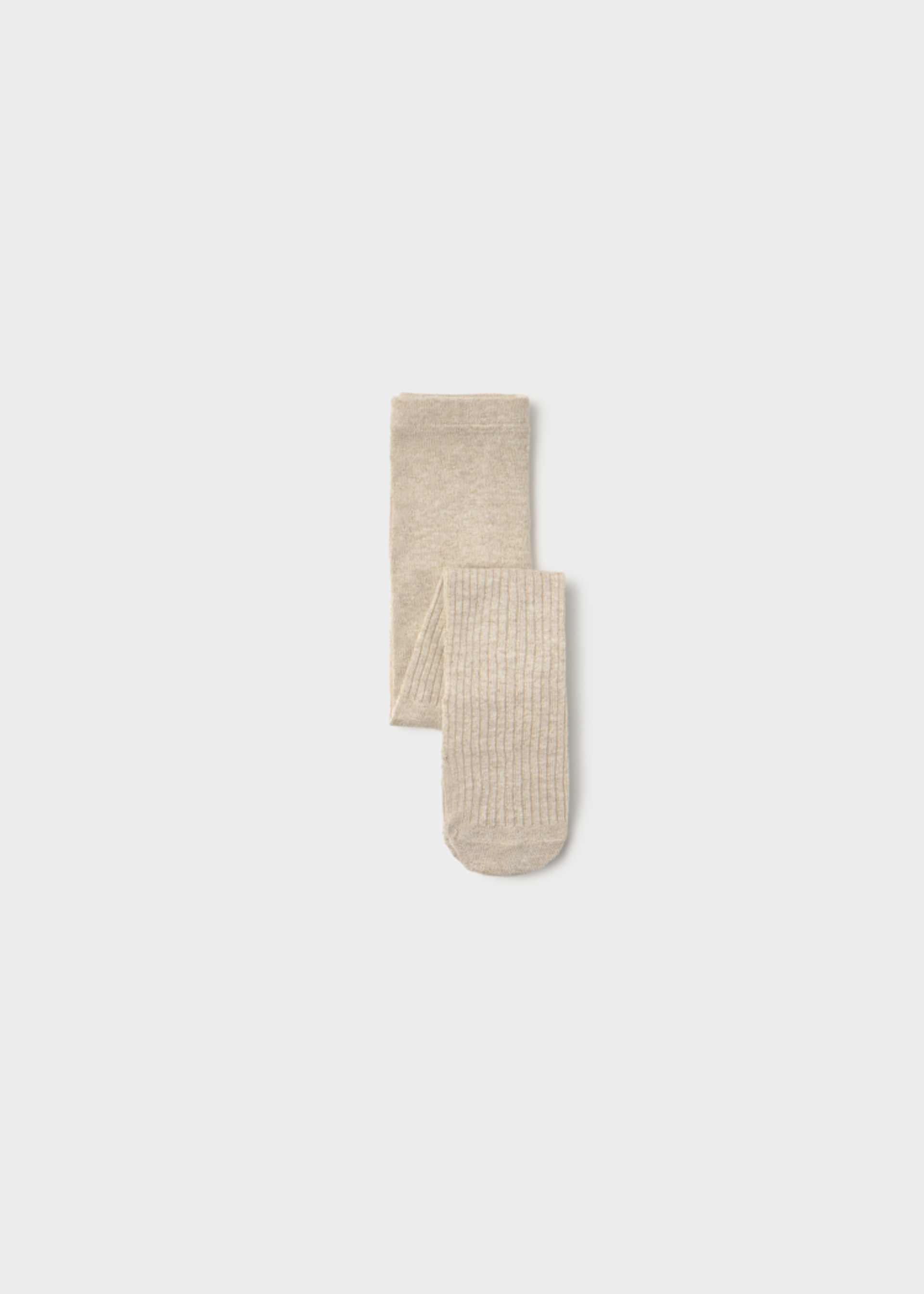 Baby ribbed lurex tights