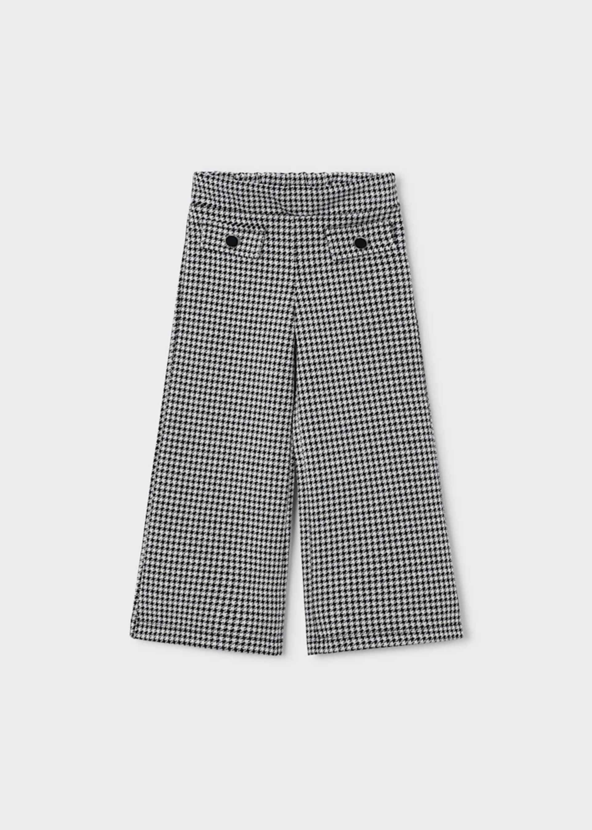 Pantalón largo jacquard niña