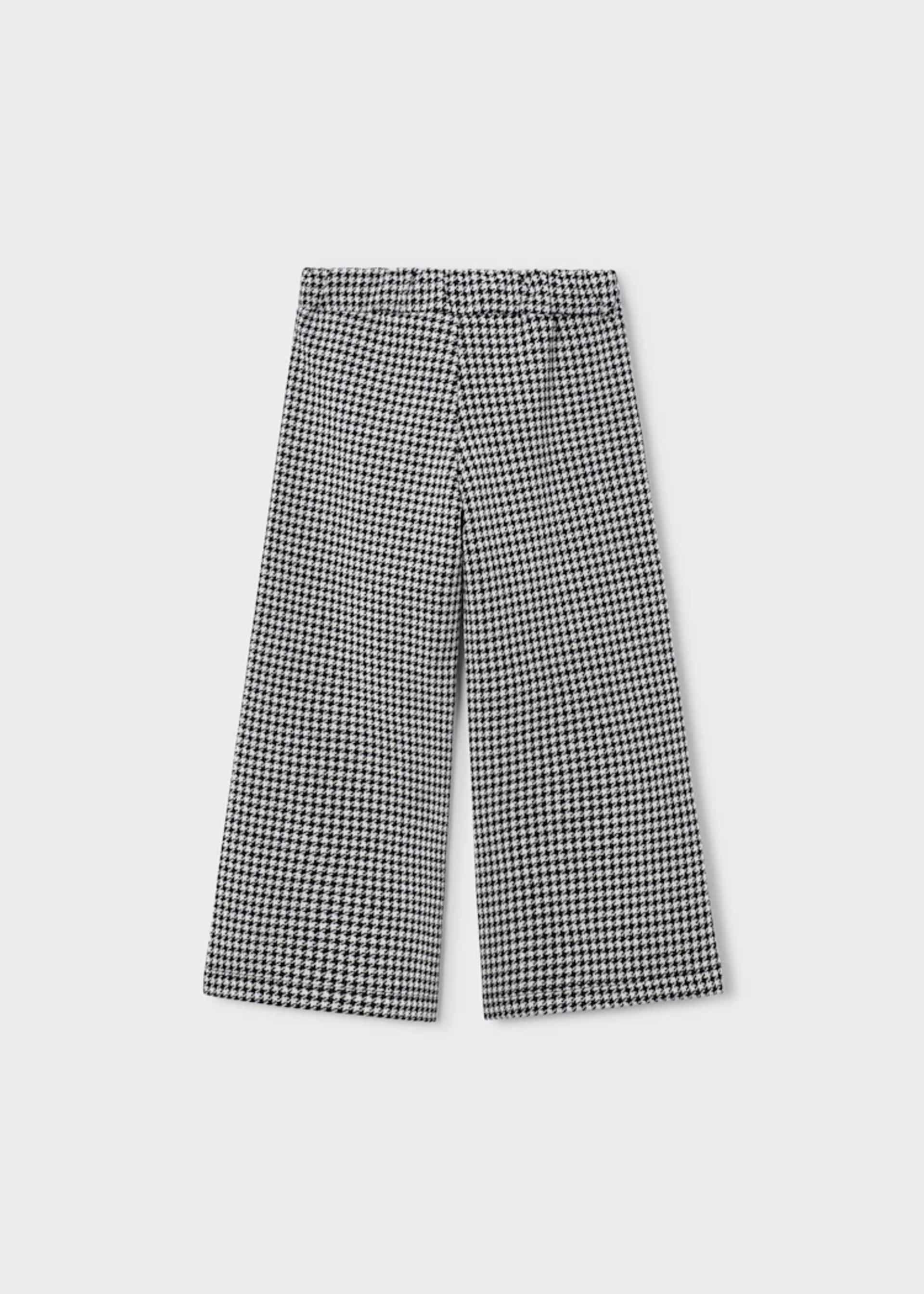 Pantalón largo jacquard niña