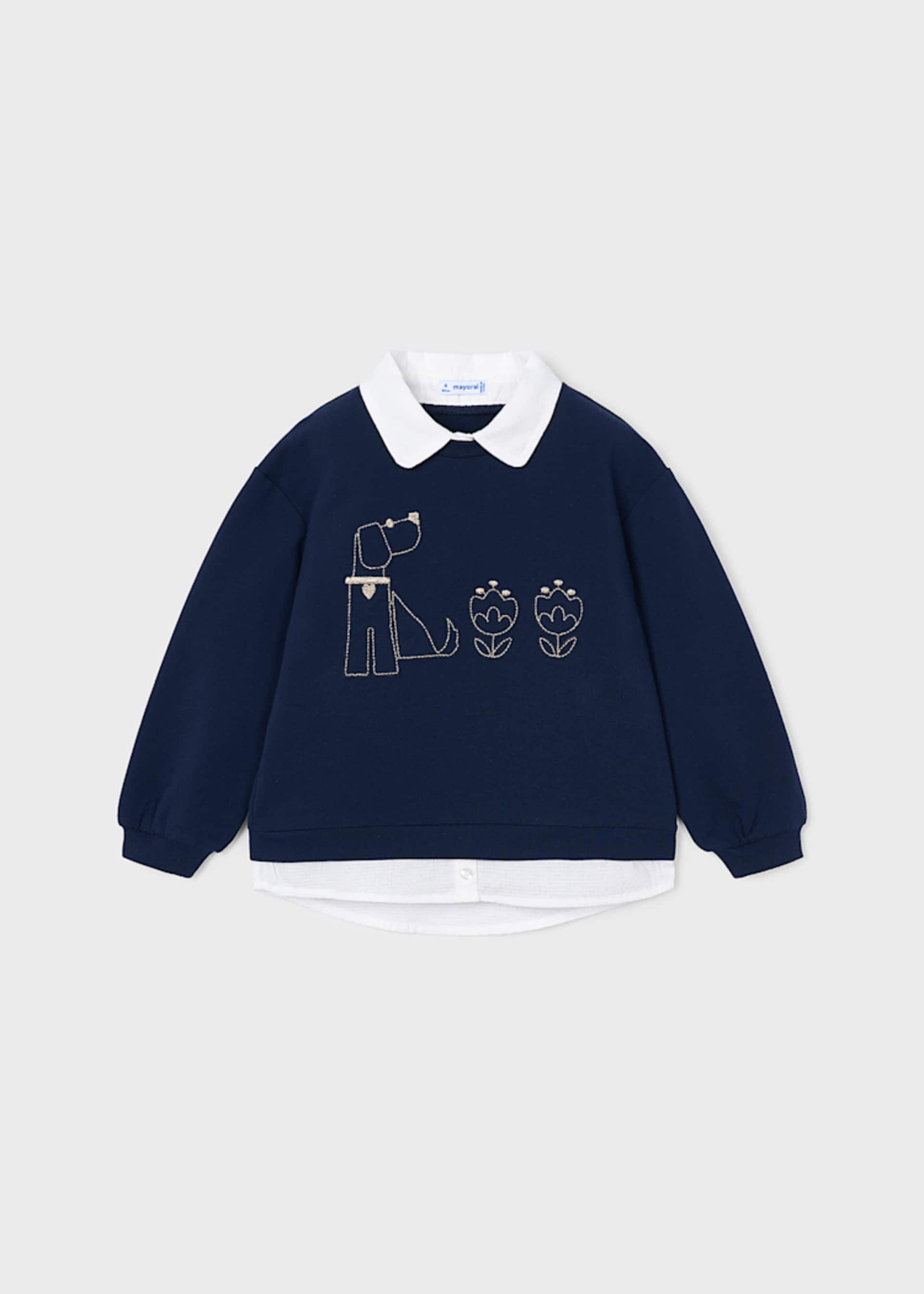 Sweat com camisa menina Sweat com camisa menina