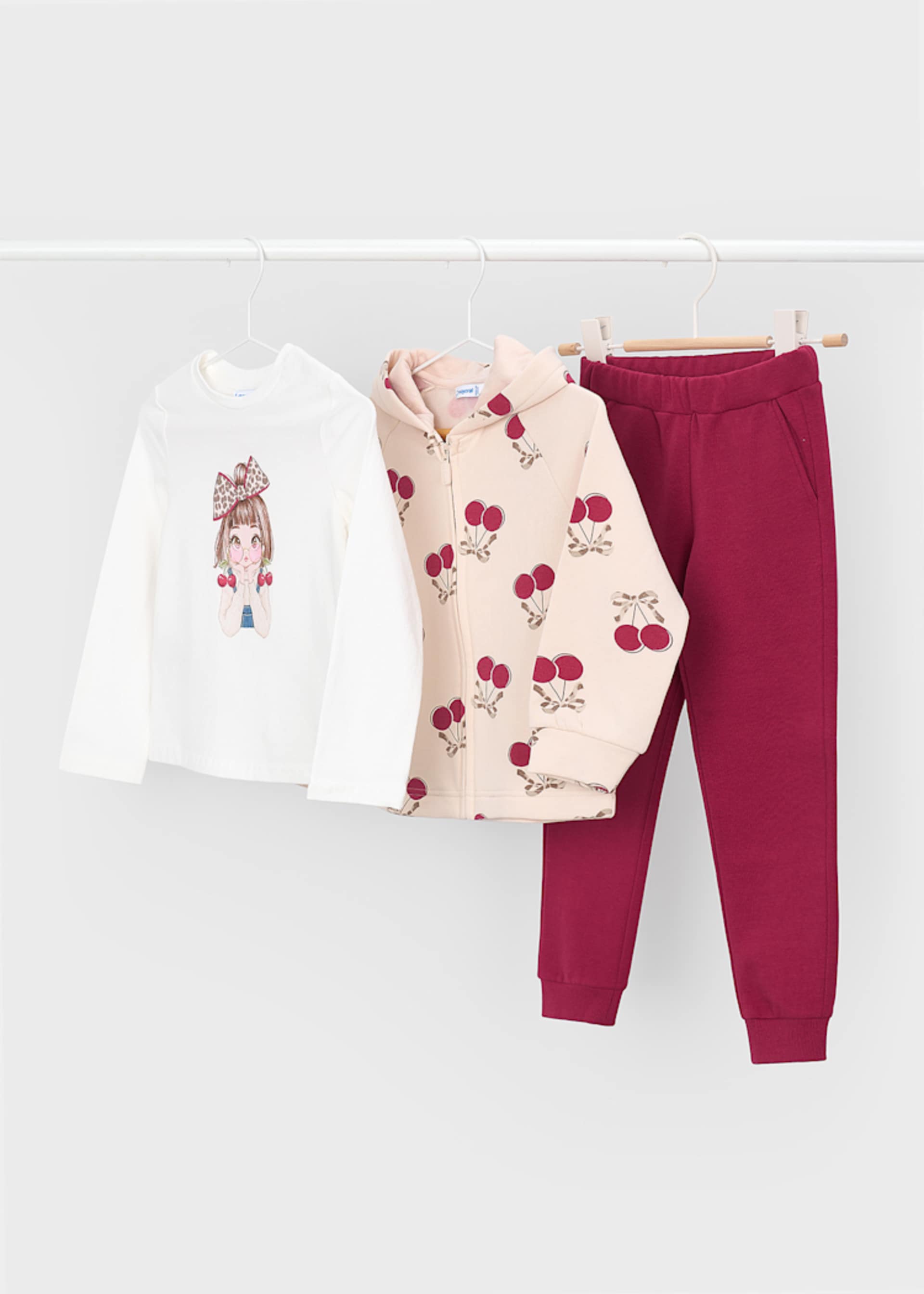 Tuta ciliegia 3 pezzi bambina