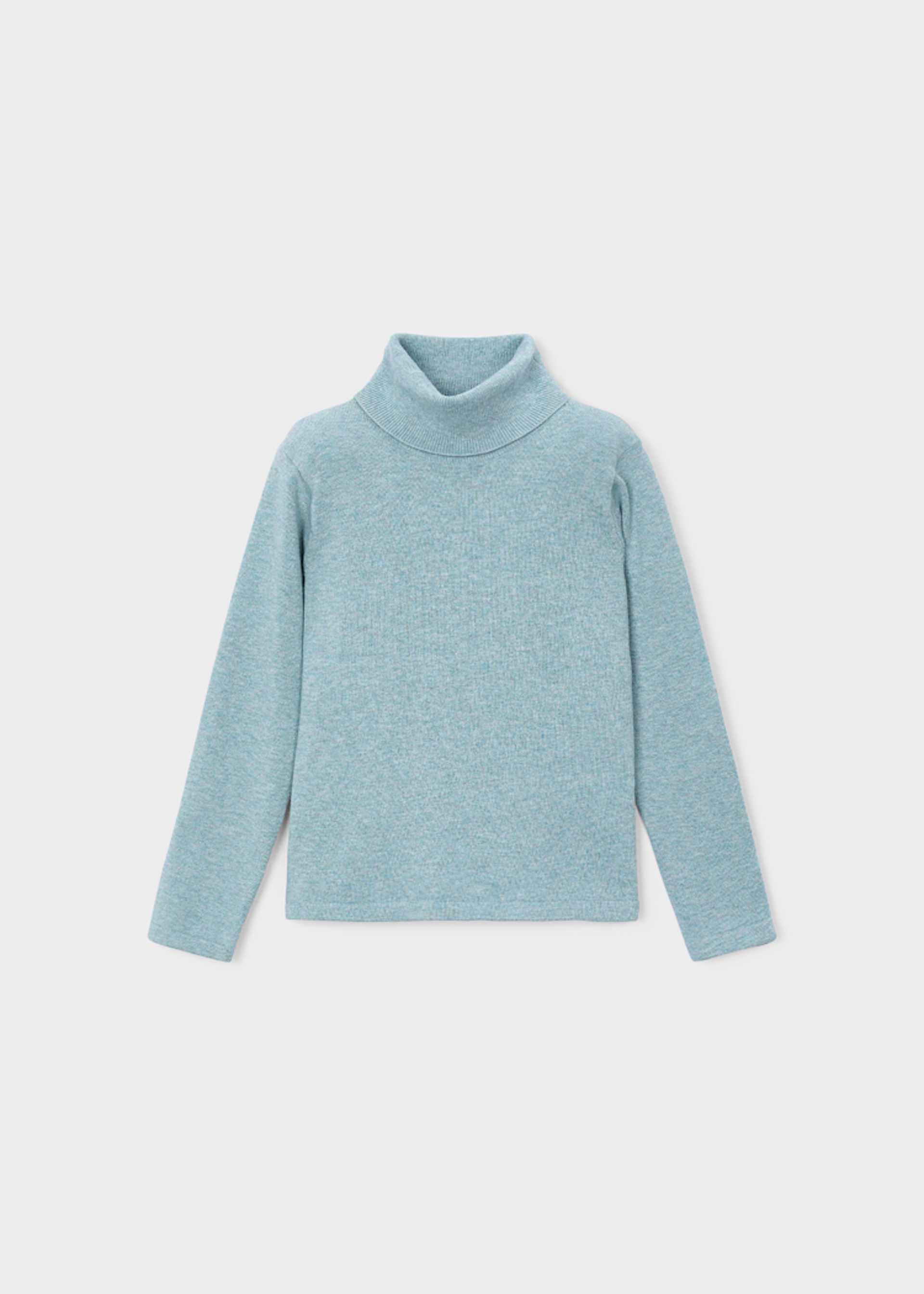 Suéter cuello alto básico niña