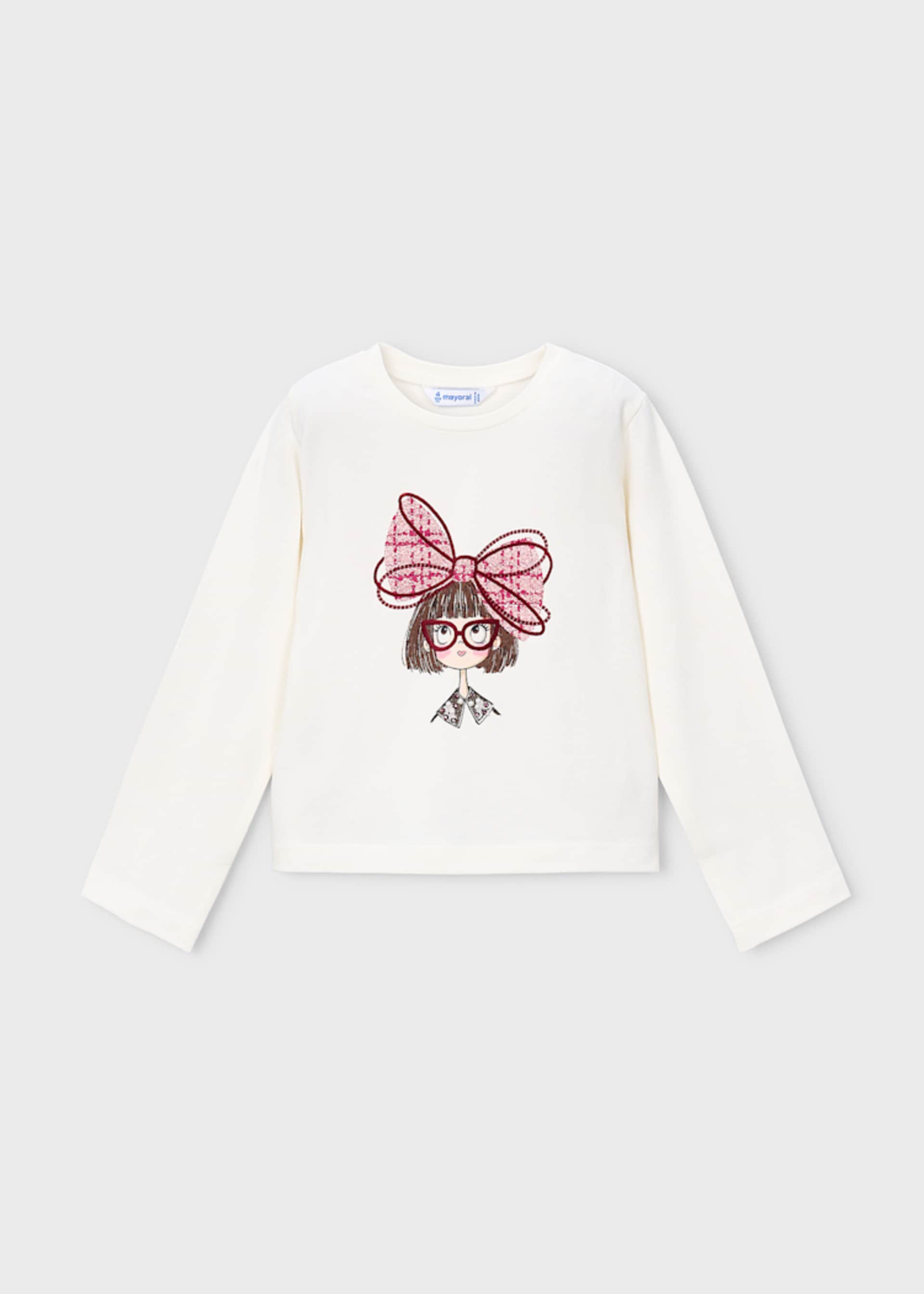 Camiseta muñeca lazo niña