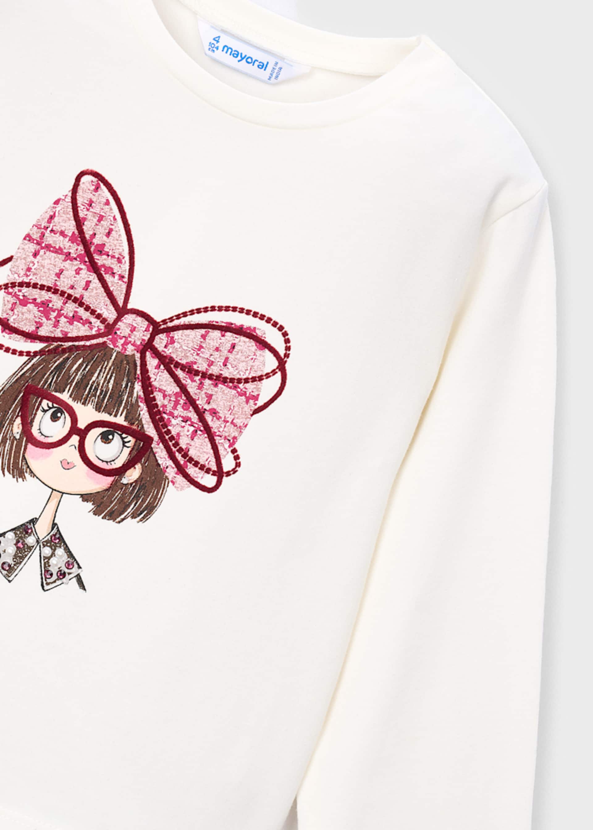 Camiseta muñeca lazo niña