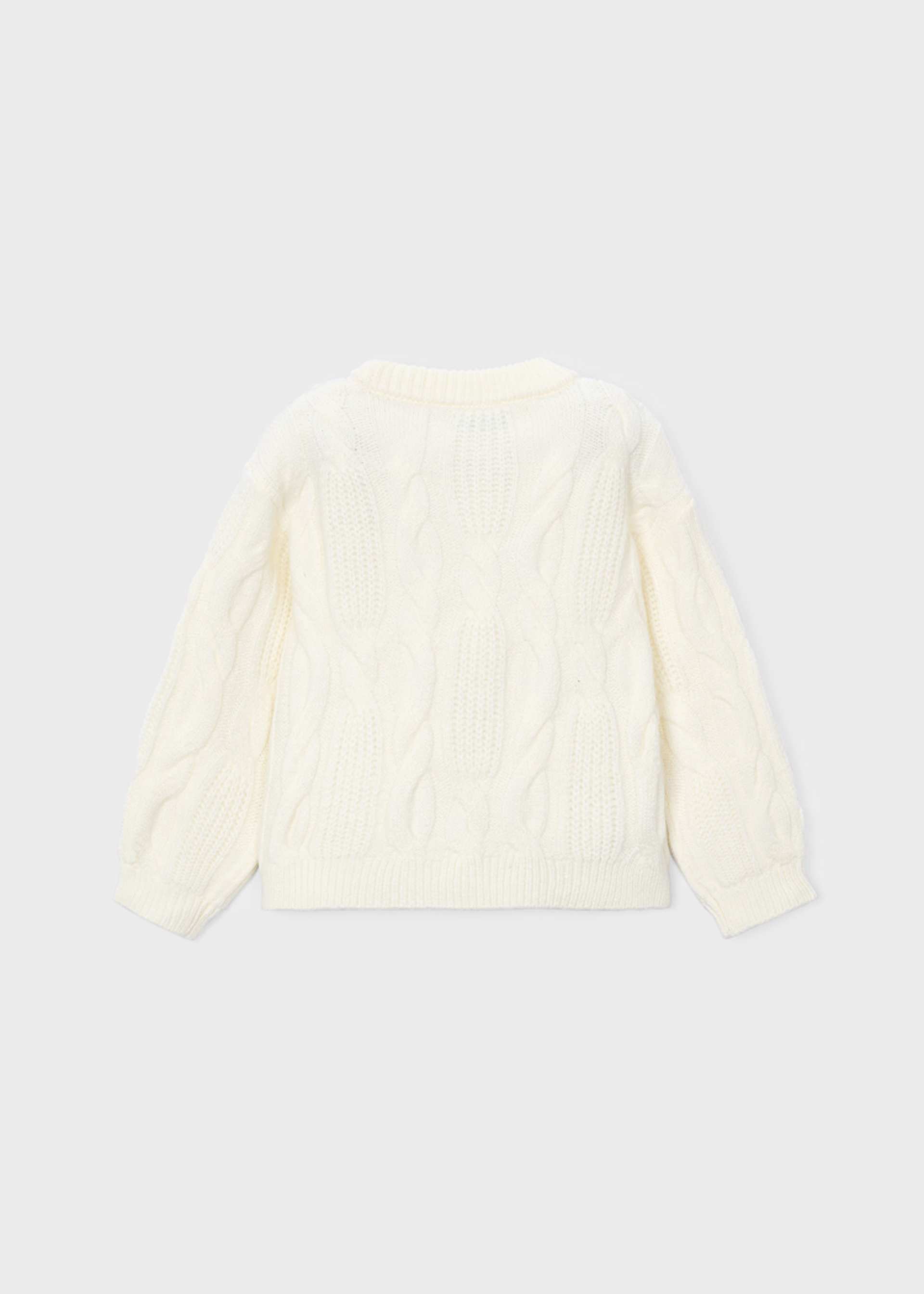 Girl Flower Applique Sweater