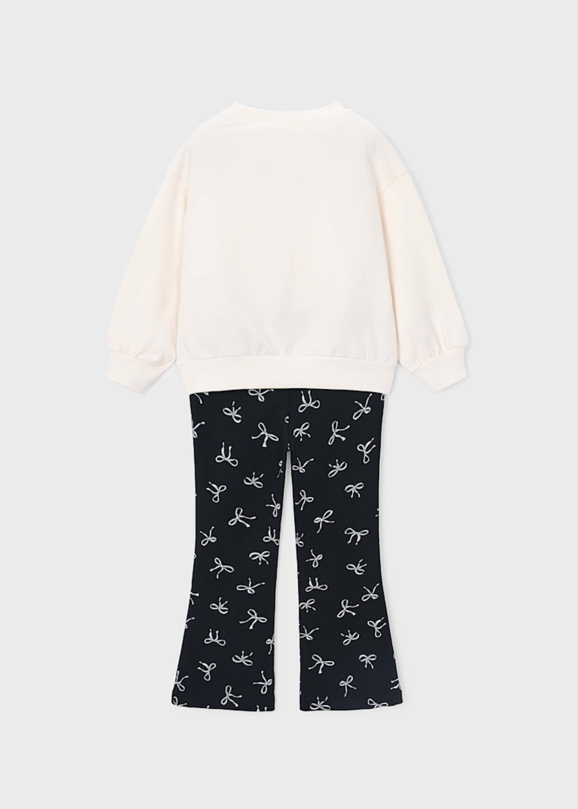 Conjunto leggings e sweat menina