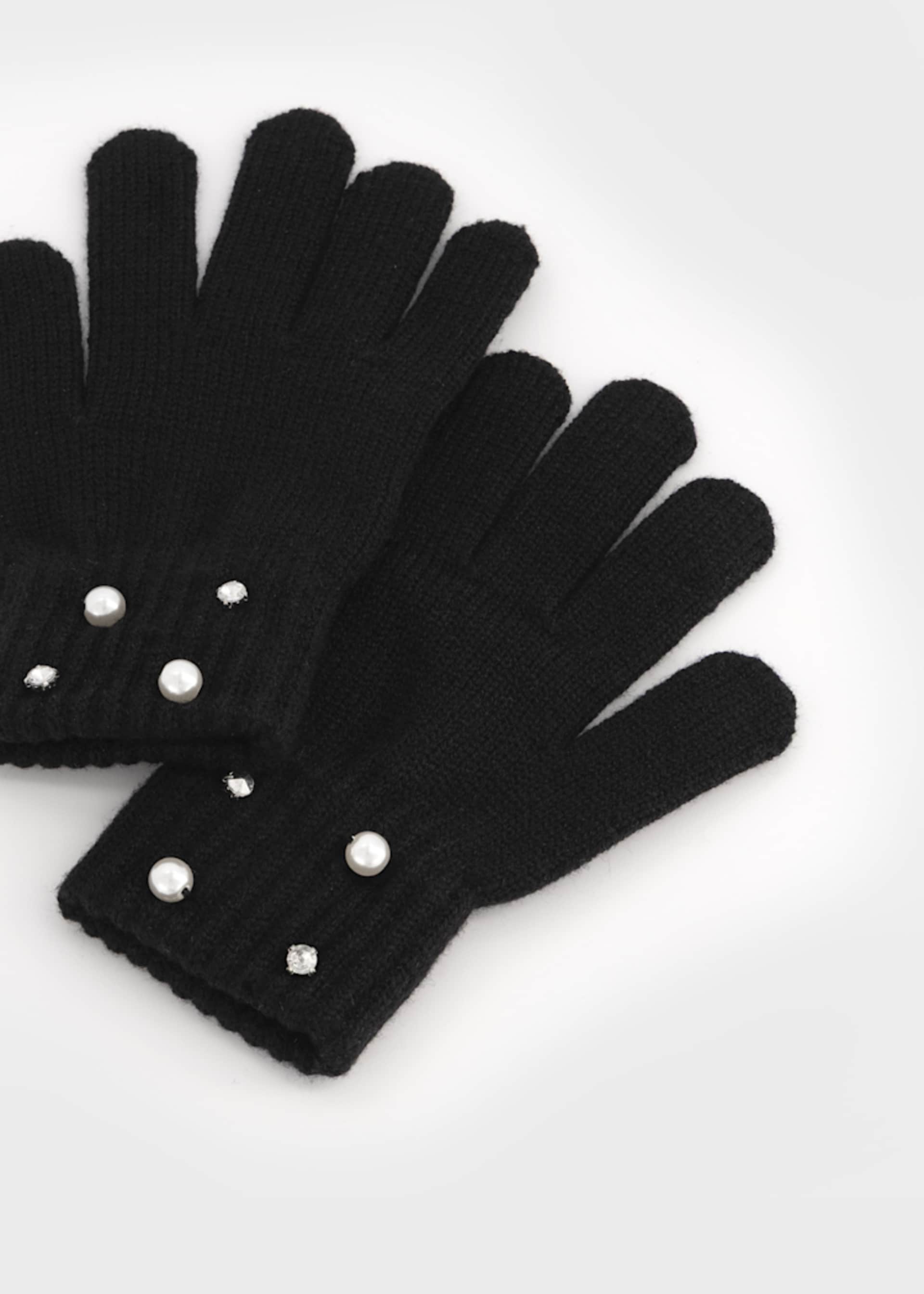 Pearl gloves for girls