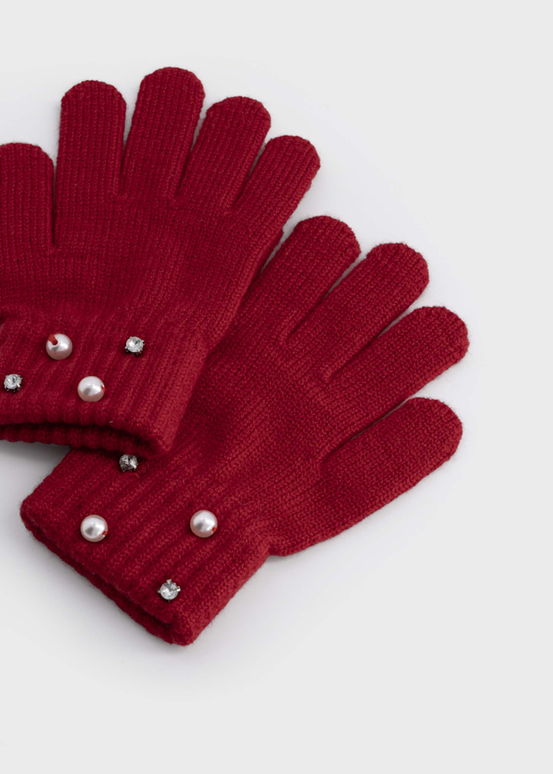 Pearl gloves for girls