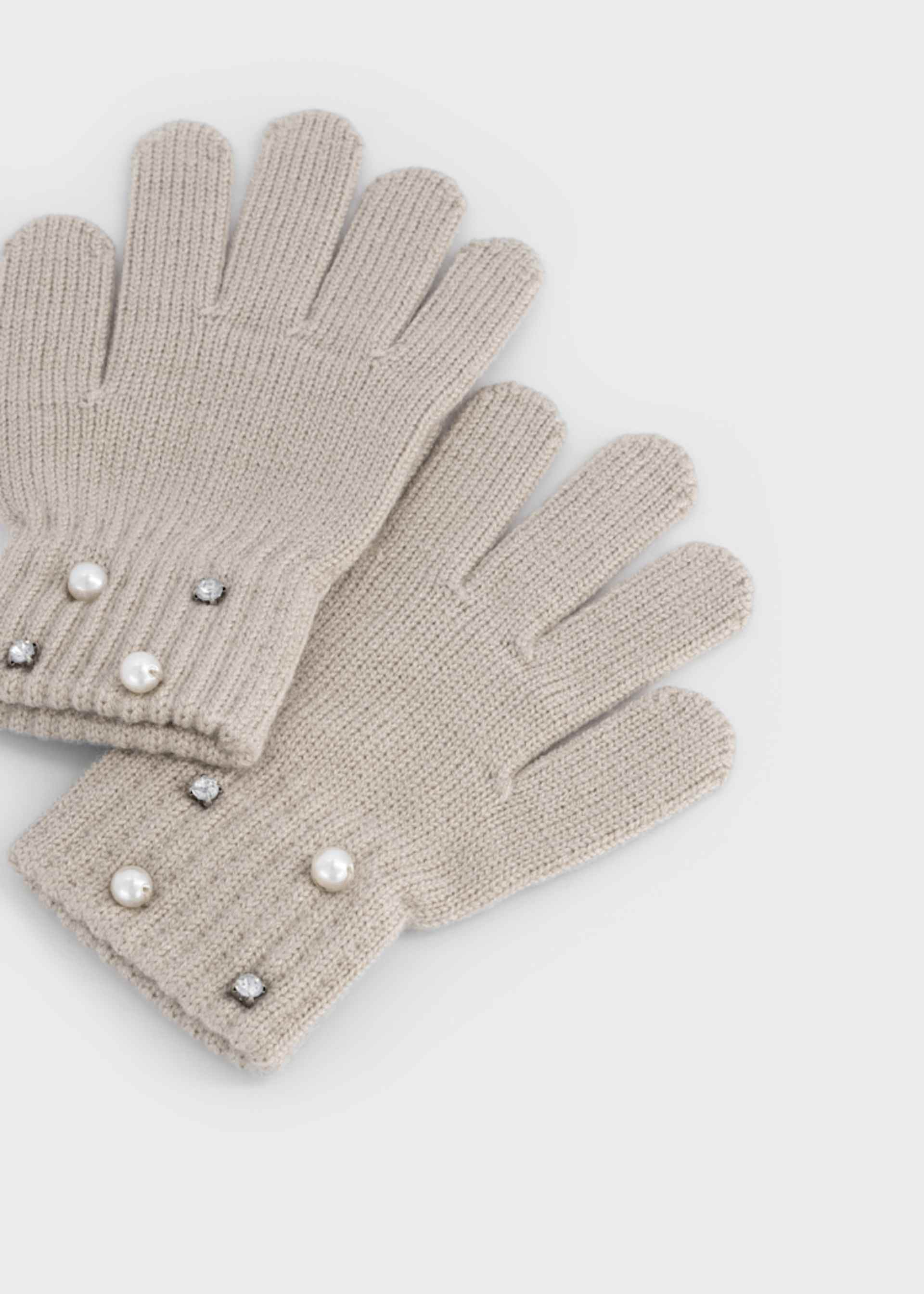 Guantes perlas niña