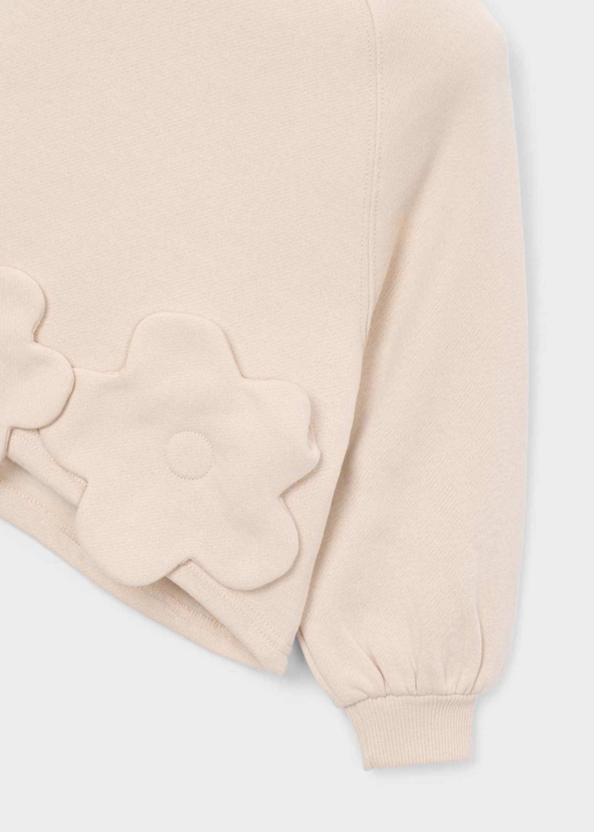 Bluza z kwiatową aplikacją dla dziewczynki