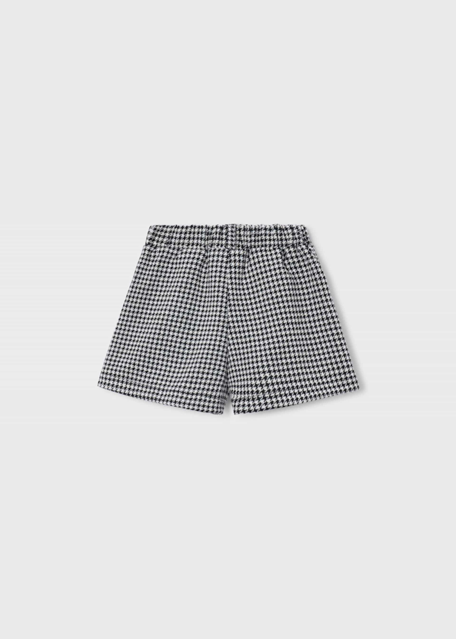 Girls' checked skirt-trousers