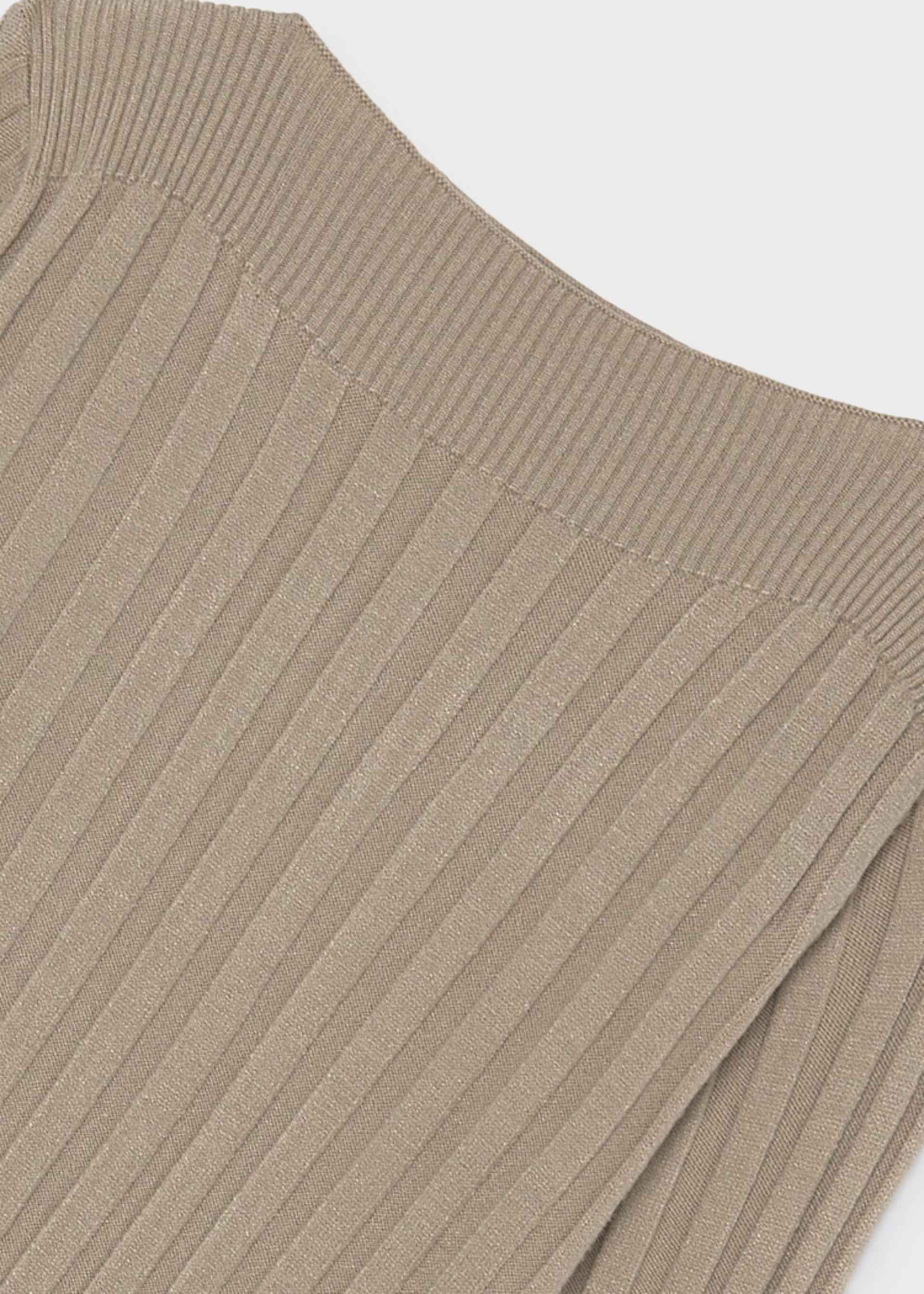 Top crop canelado rapariga