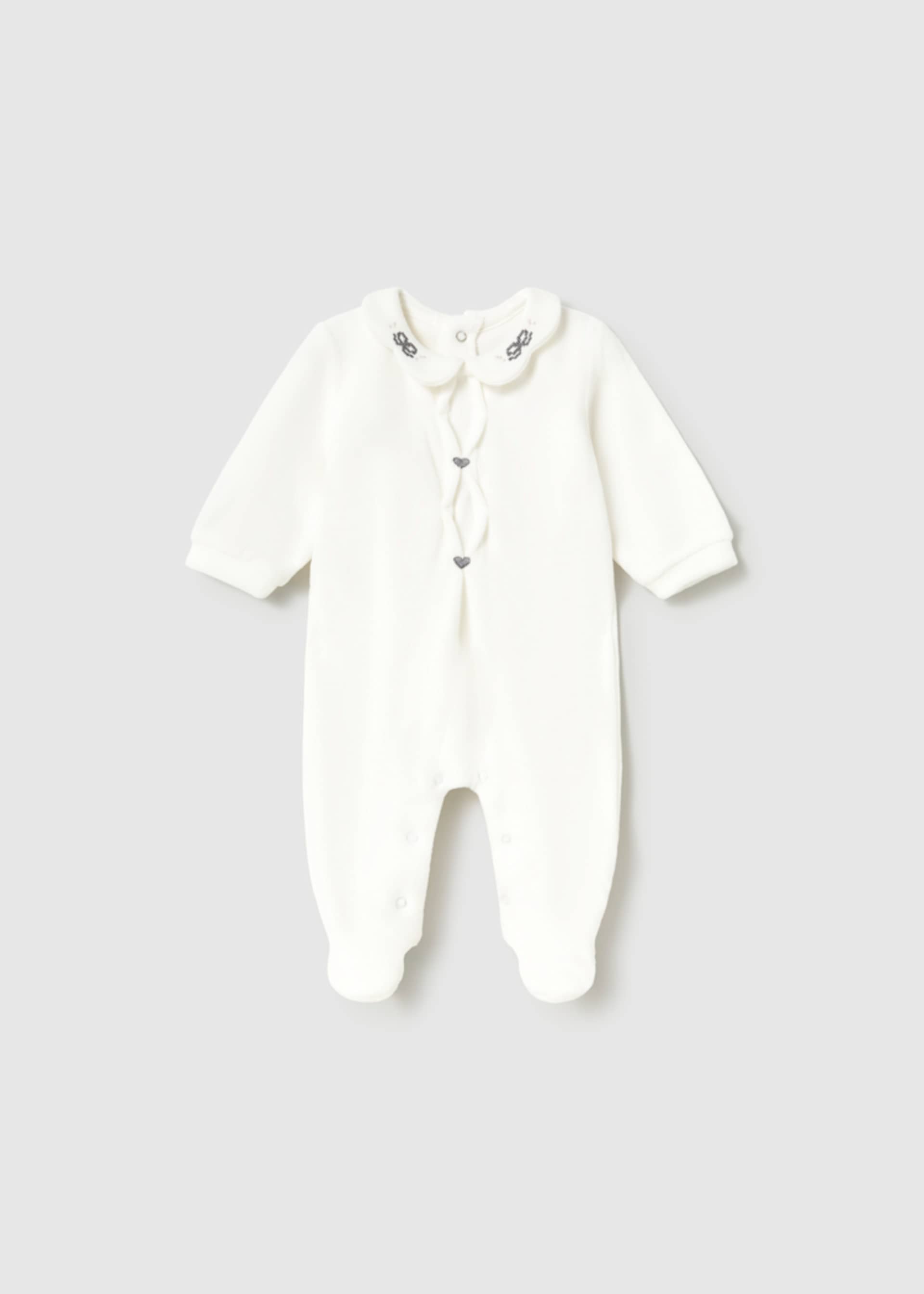 Pigiama colletto onde neonata