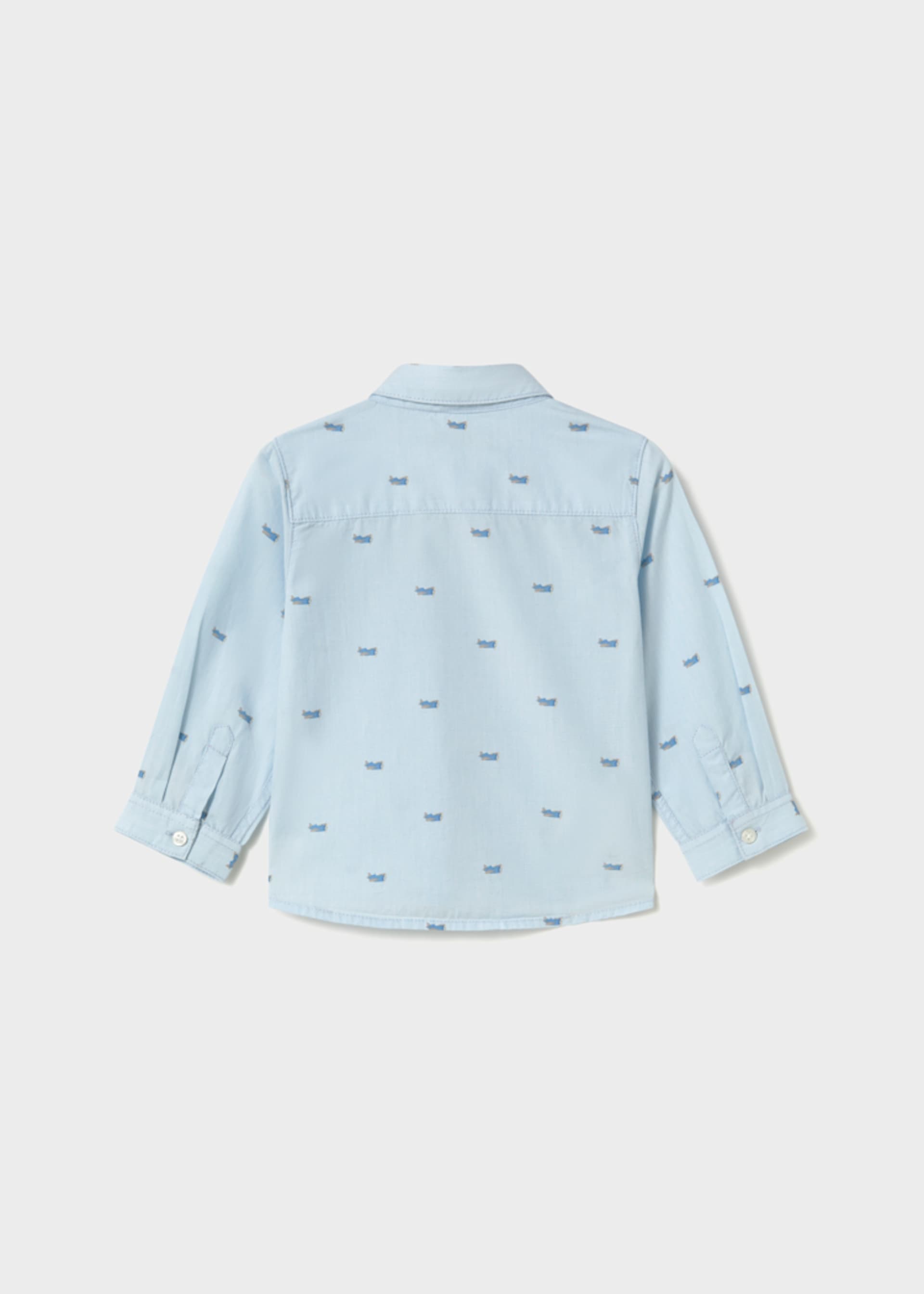 Camisa rayas estampada bebé