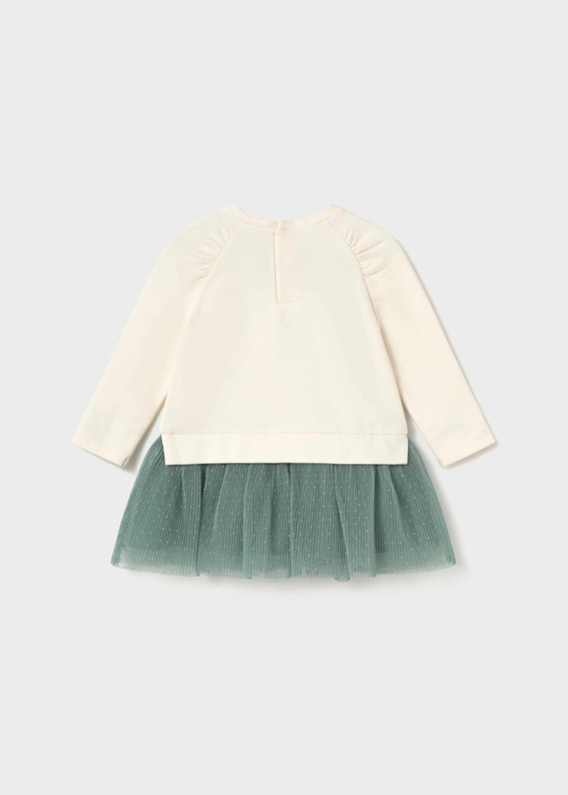 Vestido combinado tule bebé