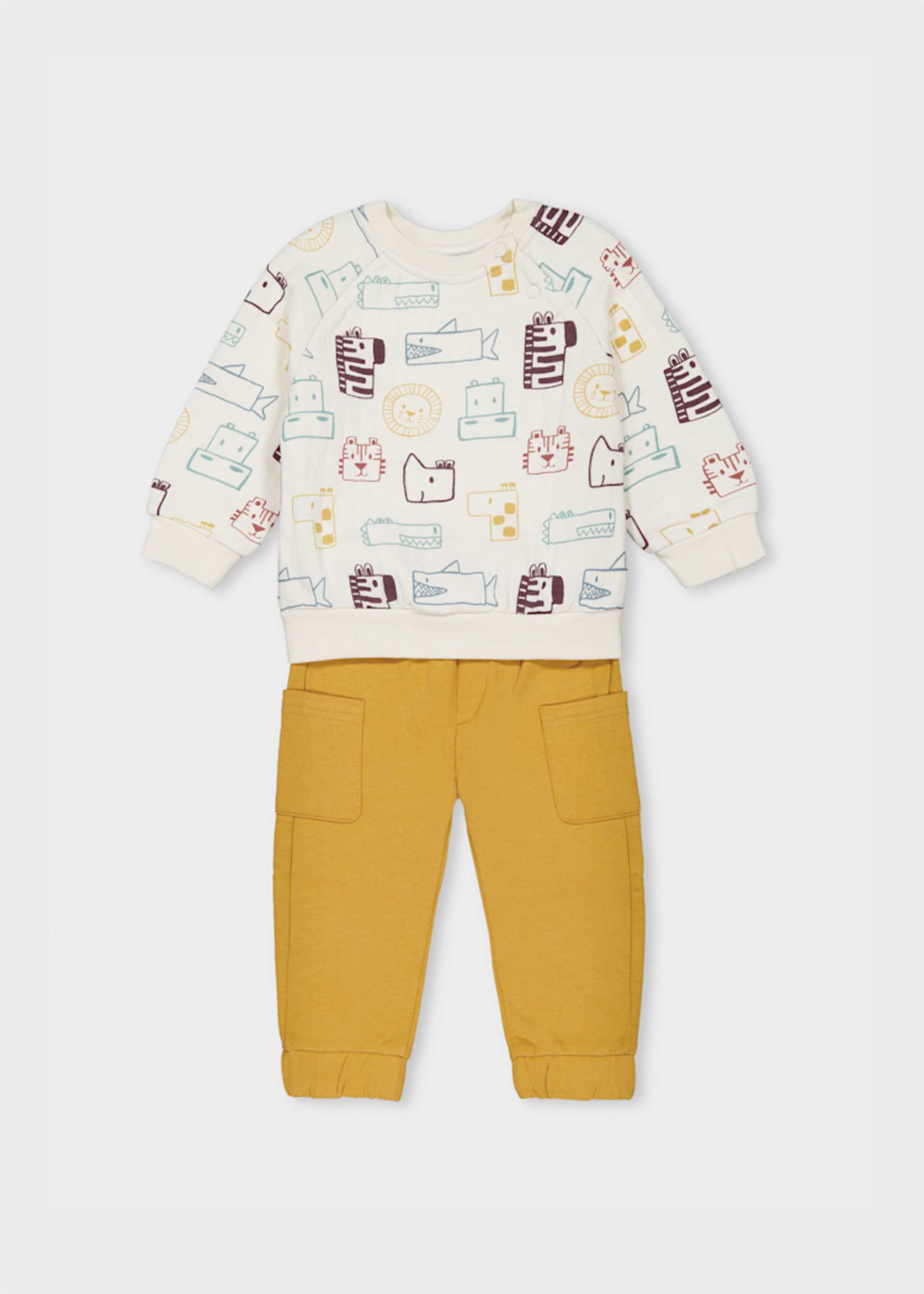 print Quilted tracksuit baby