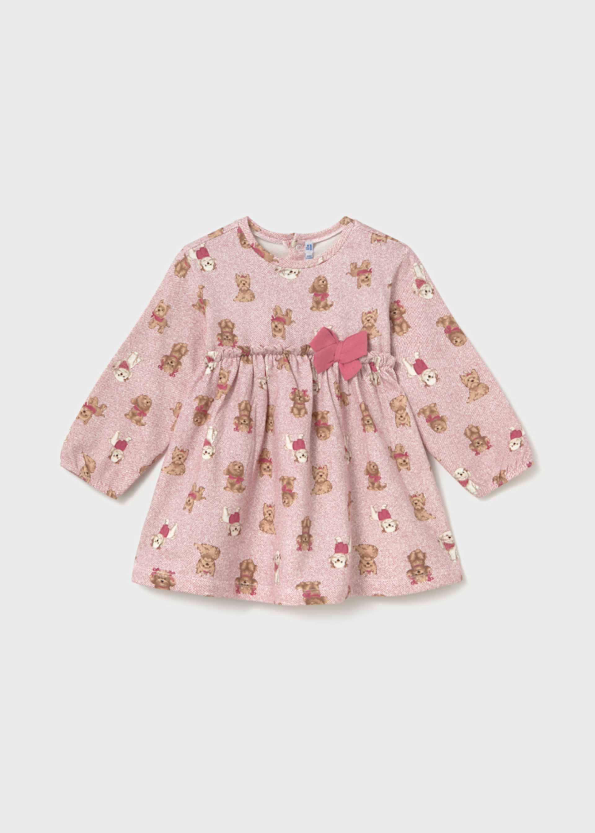 Vestido lazo estampado bebé