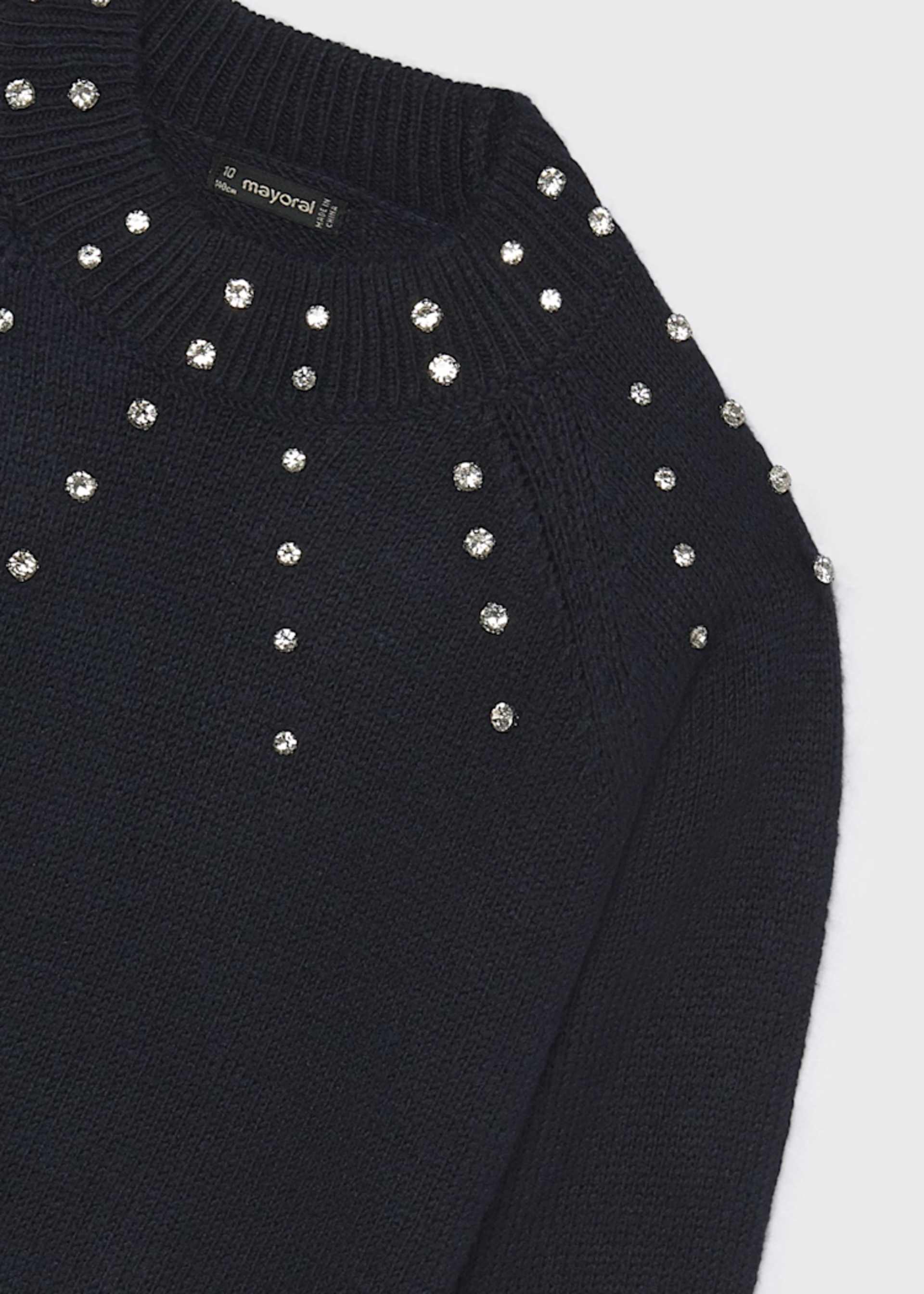 Girls' rhinestone jumper