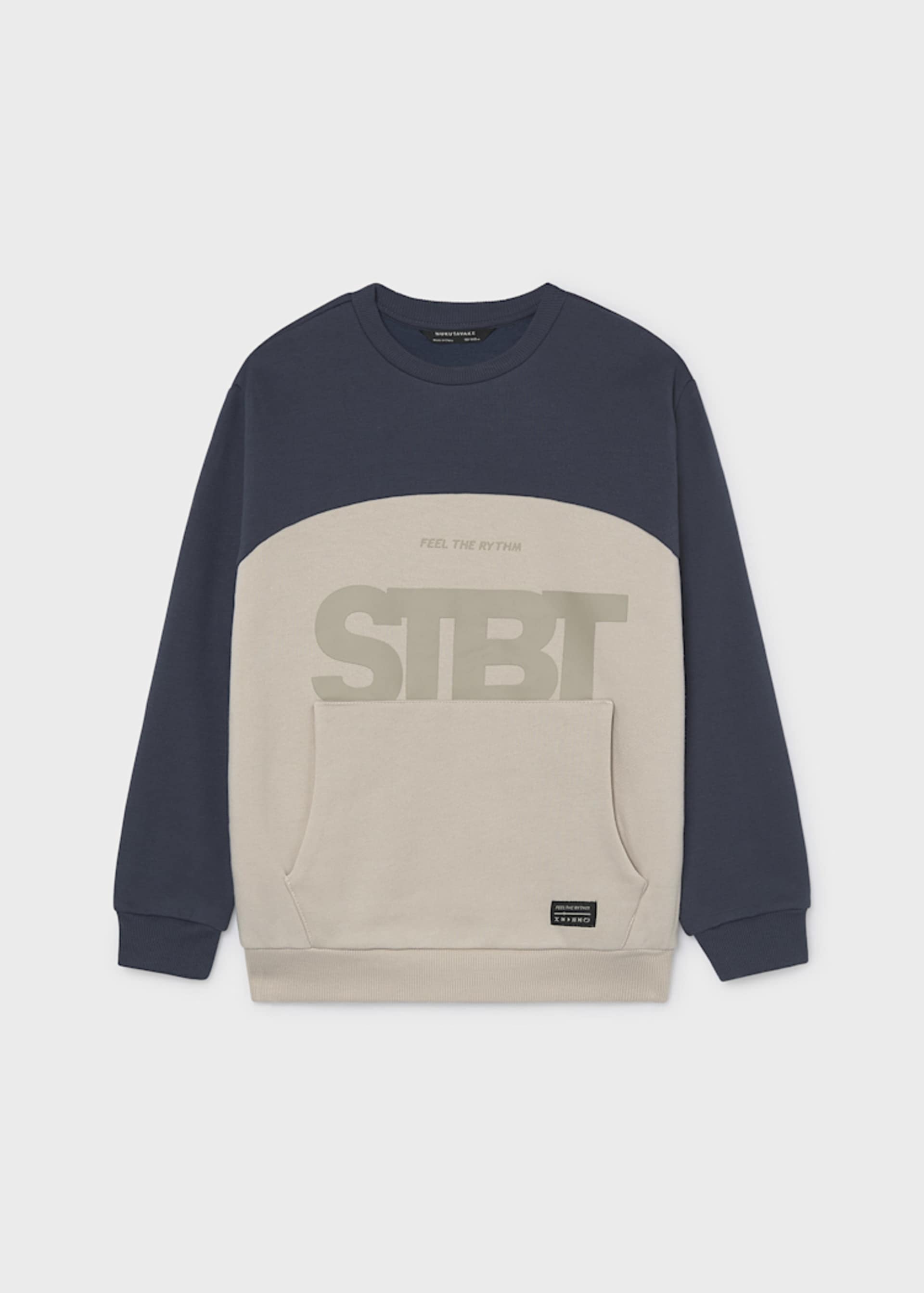 Sweatshirt Kontrastdetails Teenager Jungen Sweatshirt Kontrastdetails Teenager Jungen