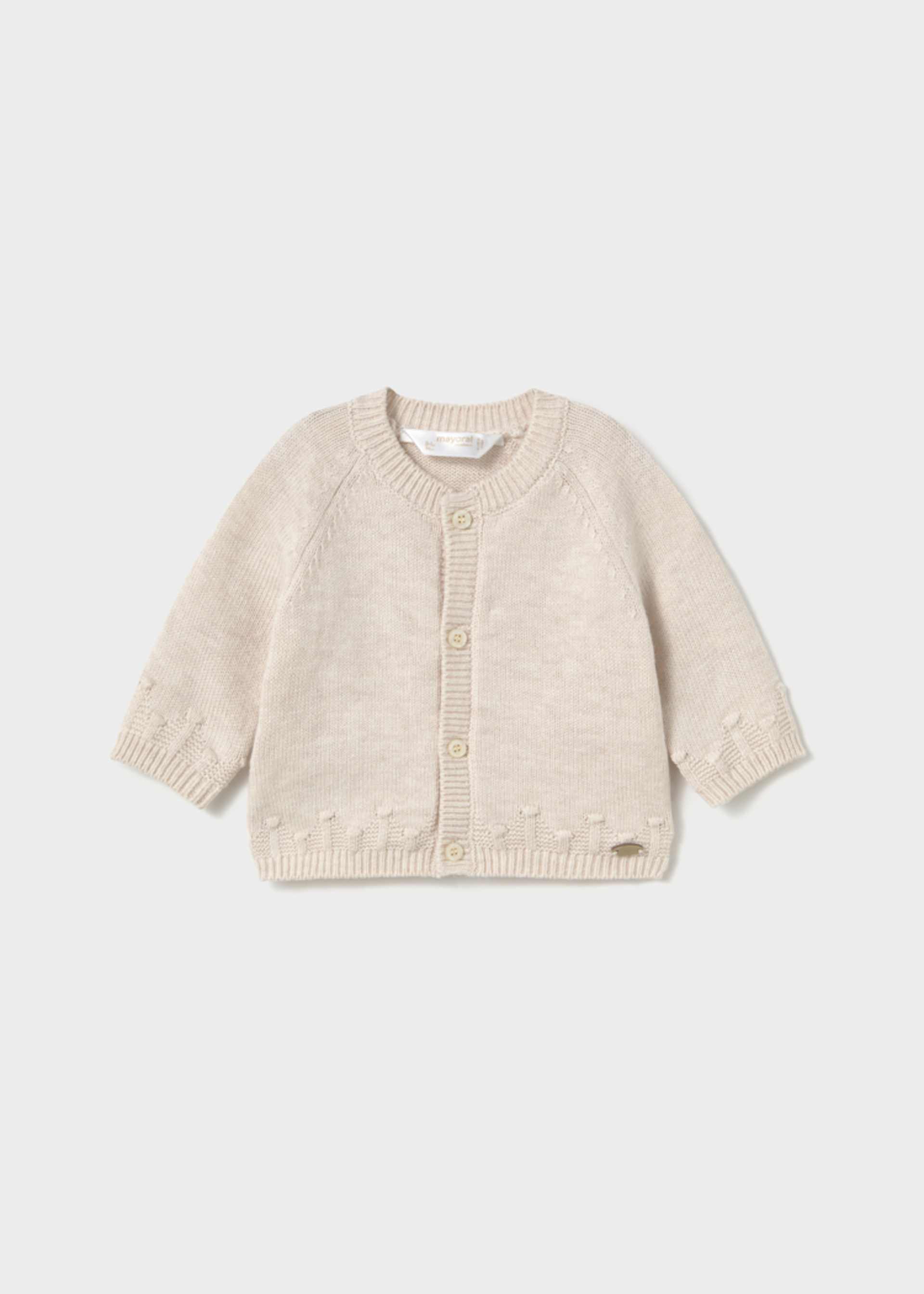 Jacheta tip cardigan nou-nascut